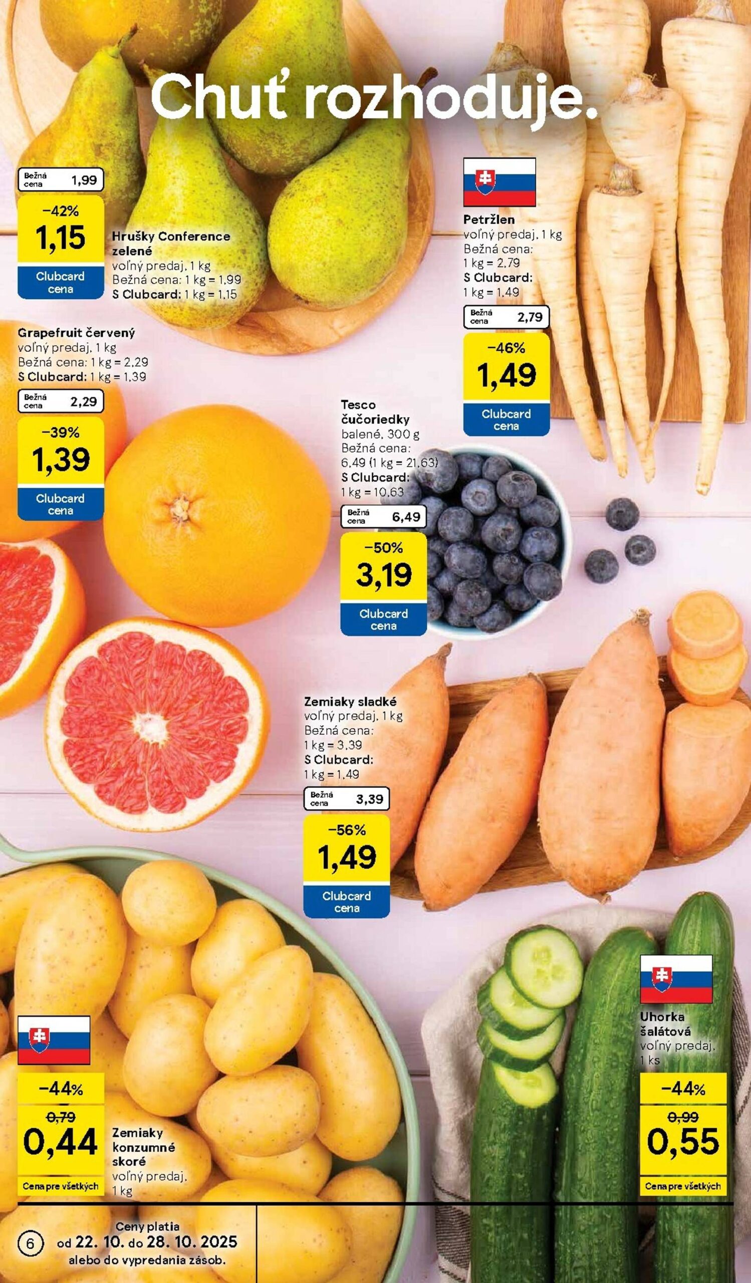 Page 6 of Aktuálny tesco leták platný od stredy 22.10 do 28.10