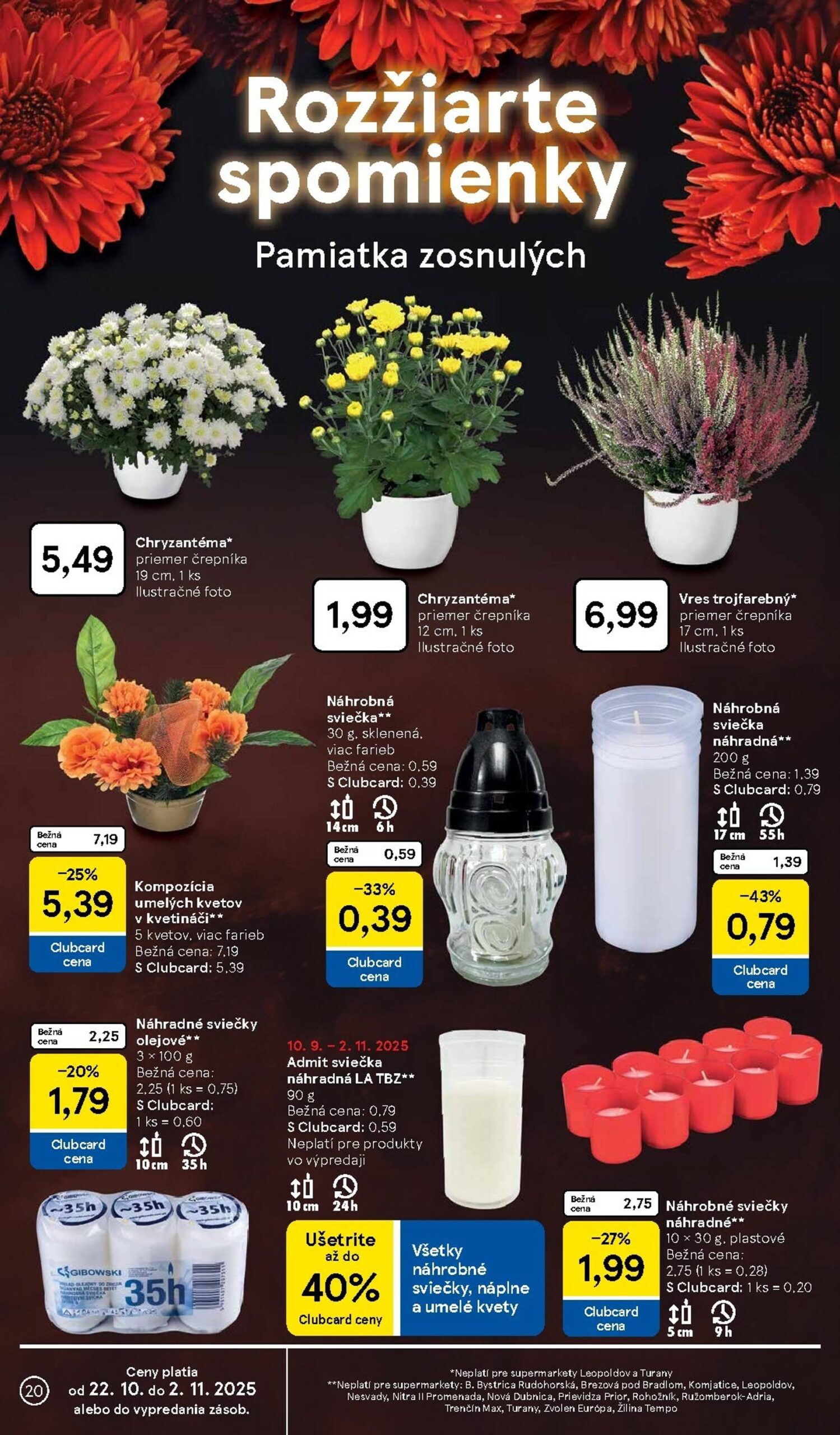 Page 20 of Aktuálny tesco leták platný od stredy 22.10 do 28.10