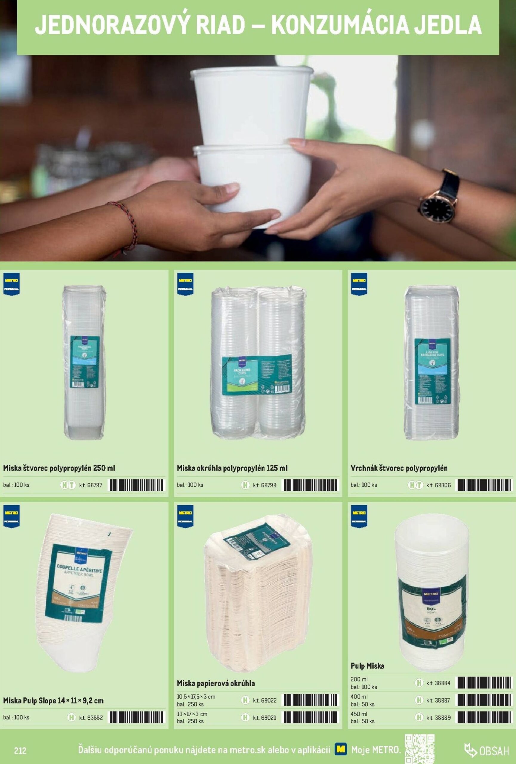 Page 212 of Aktuálny metro leták platný od stredy 01.10 do 31.12