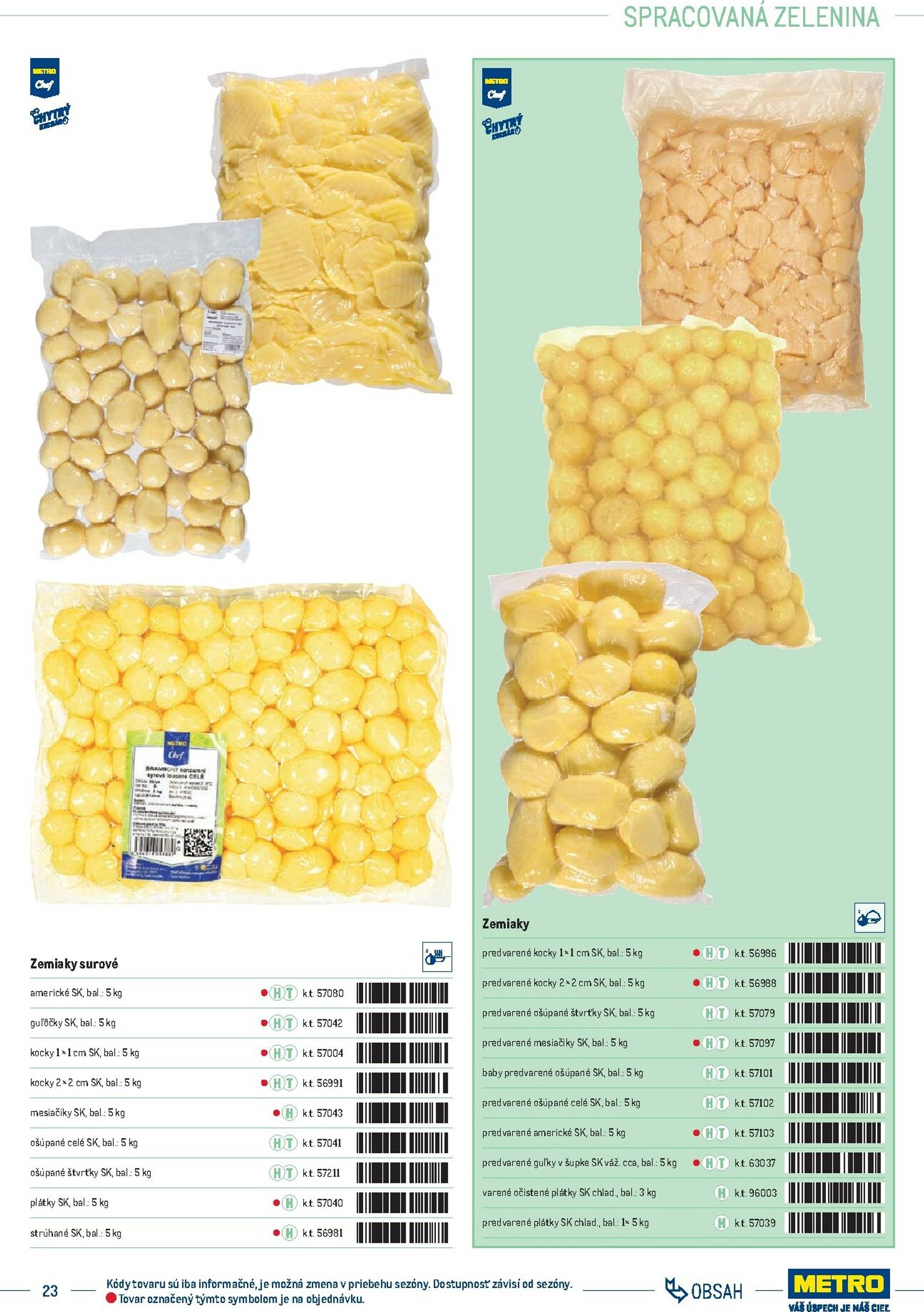 Page 23 of Aktuálny metro leták platný od stredy 01.10 do 31.12