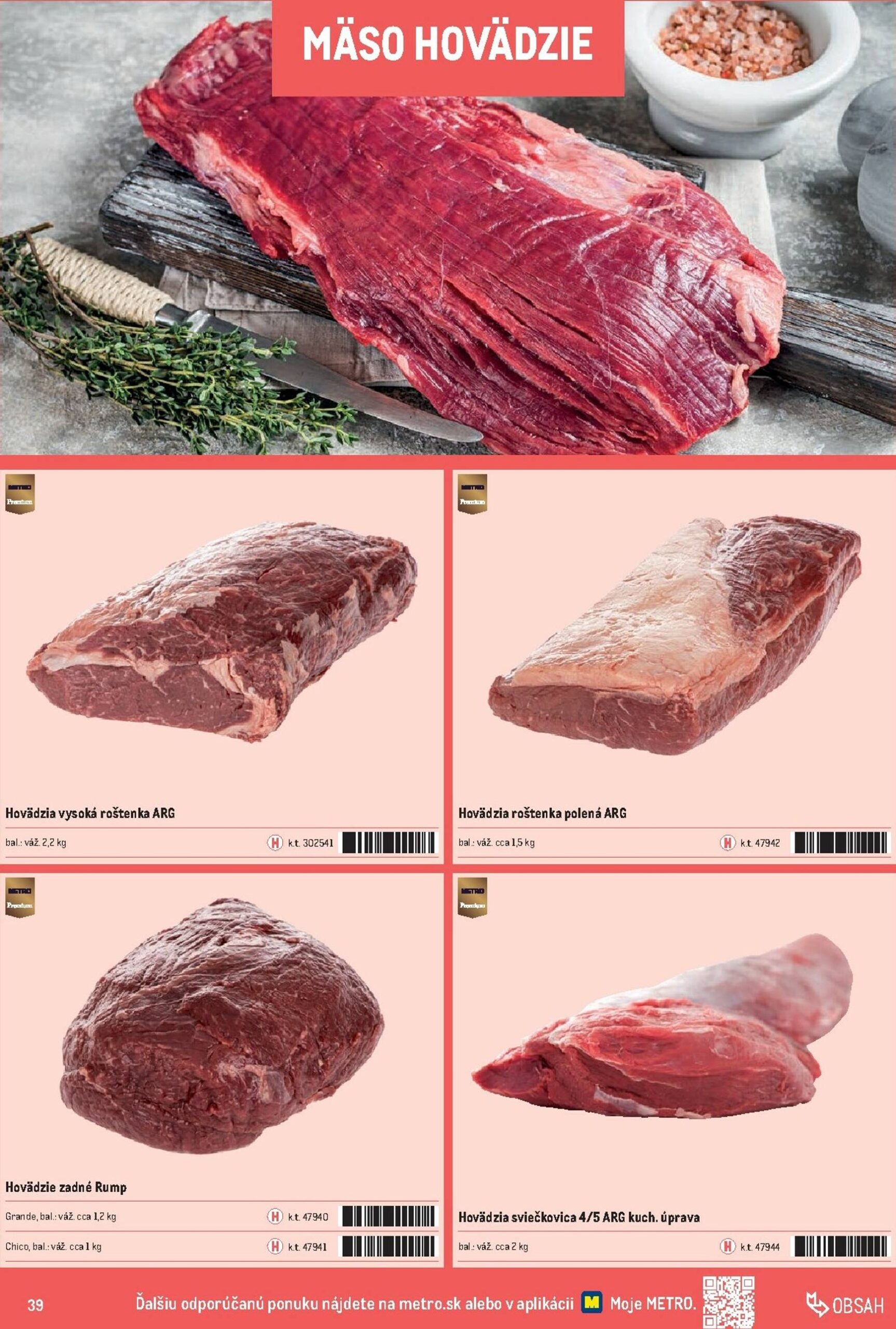 Page 39 of Aktuálny metro leták platný od stredy 01.10 do 31.12