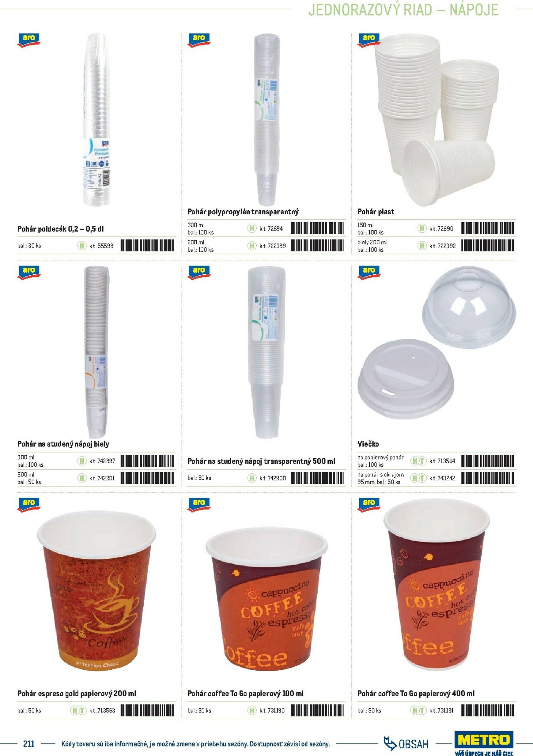 Page 211 of Aktuálny metro leták platný od stredy 01.10 do 31.12