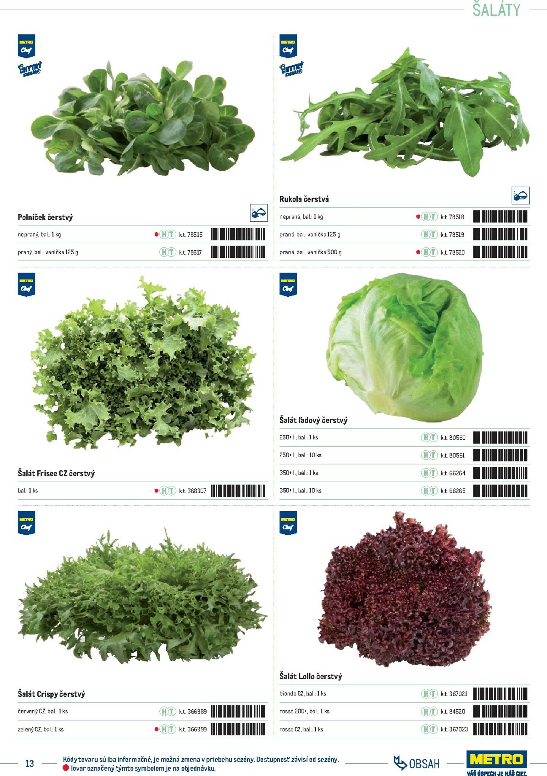 Page 13 of Aktuálny metro leták platný od stredy 01.10 do 31.12