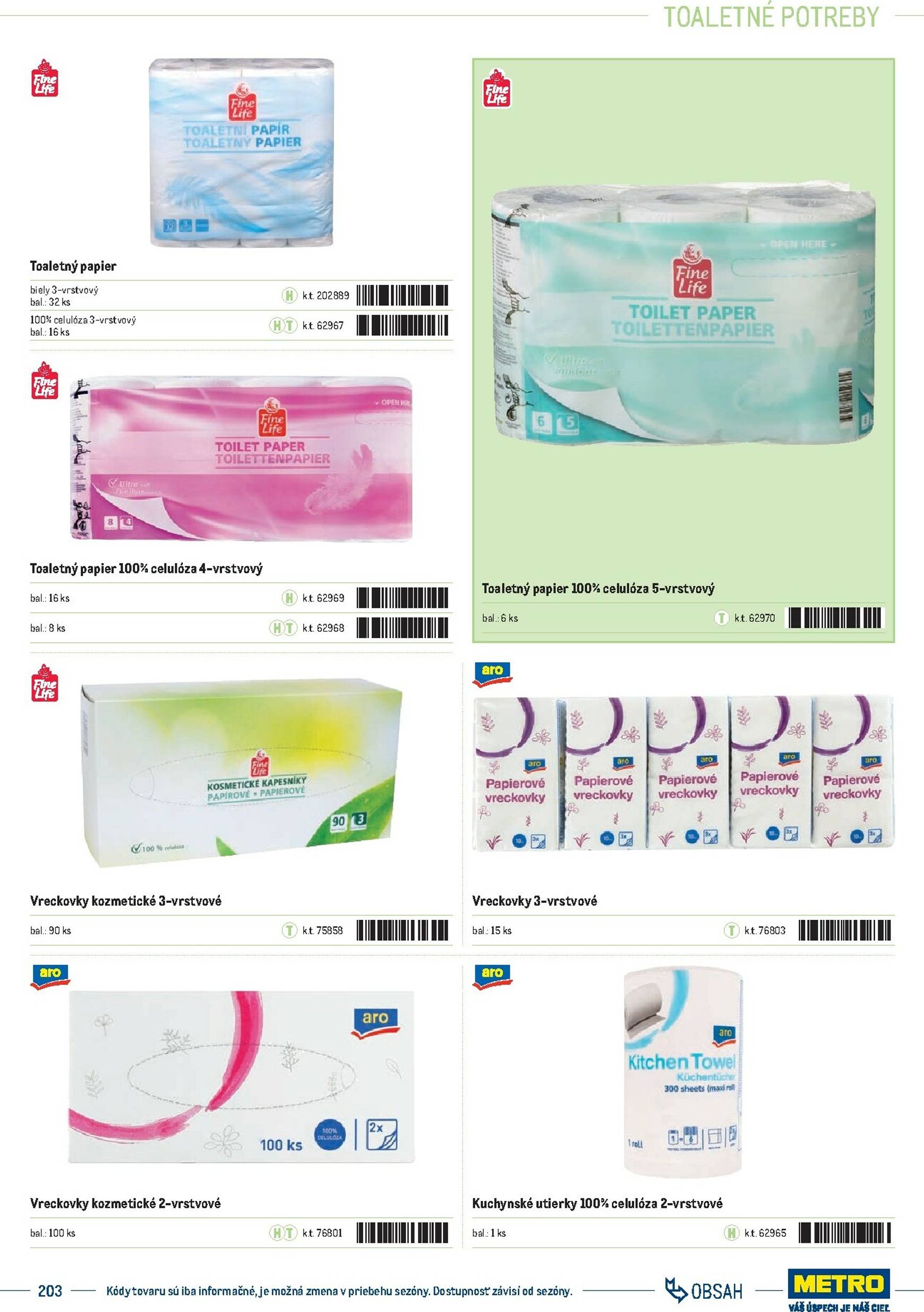 Page 203 of Aktuálny metro leták platný od stredy 01.10 do 31.12