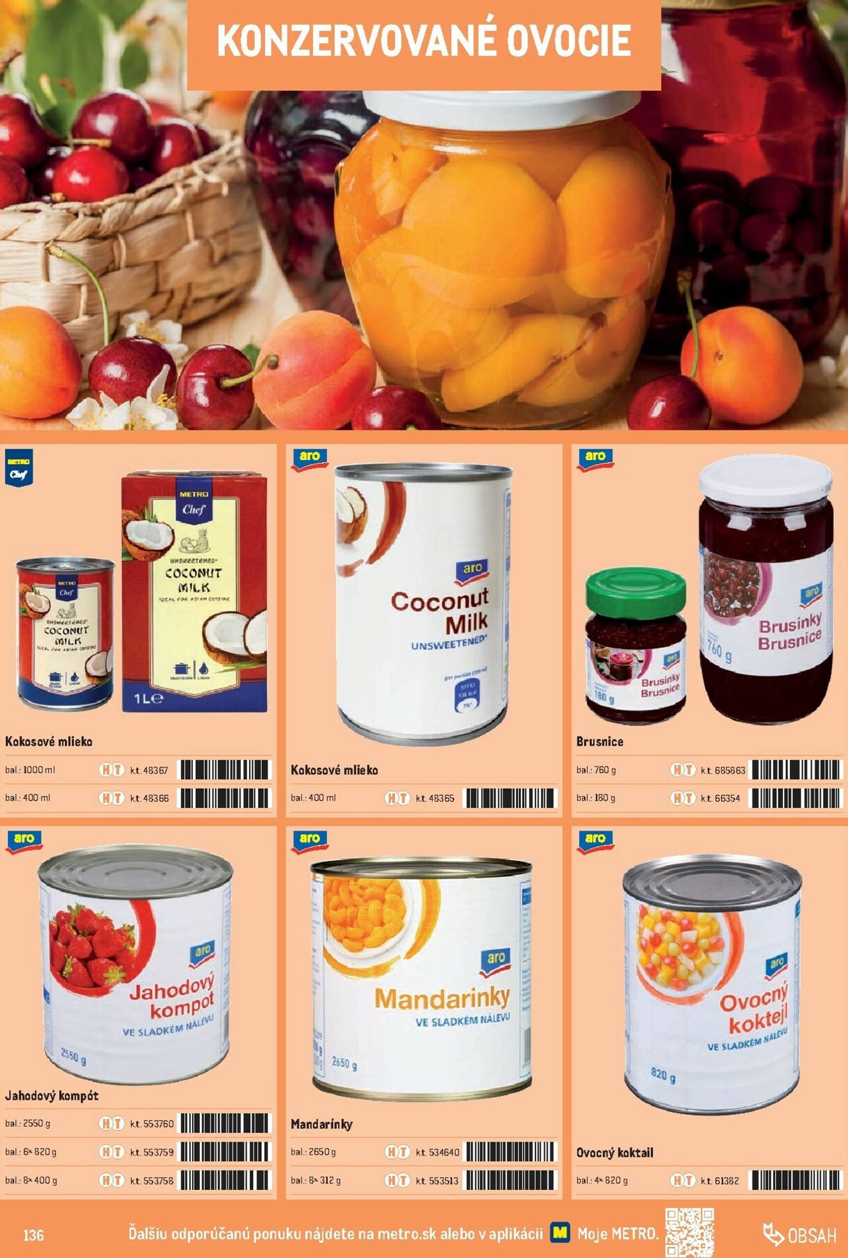 Page 136 of Aktuálny metro leták platný od stredy 01.10 do 31.12