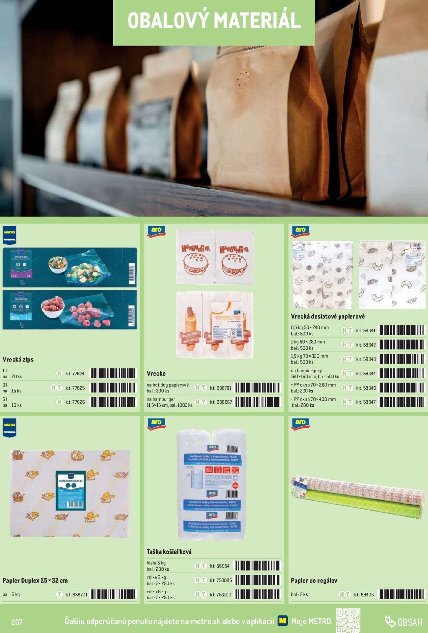 Page 207 of Aktuálny metro leták platný od stredy 01.10 do 31.12