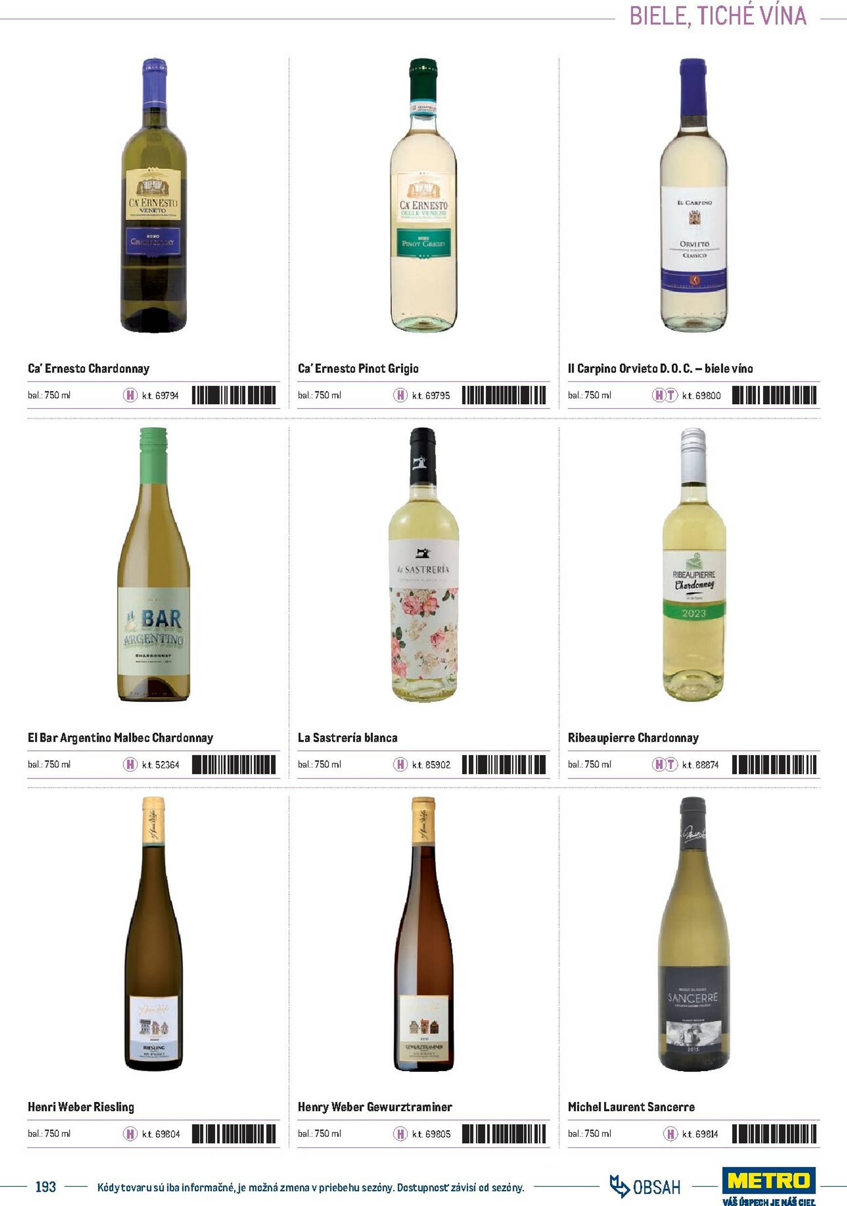 Page 193 of Aktuálny metro leták platný od stredy 01.10 do 31.12