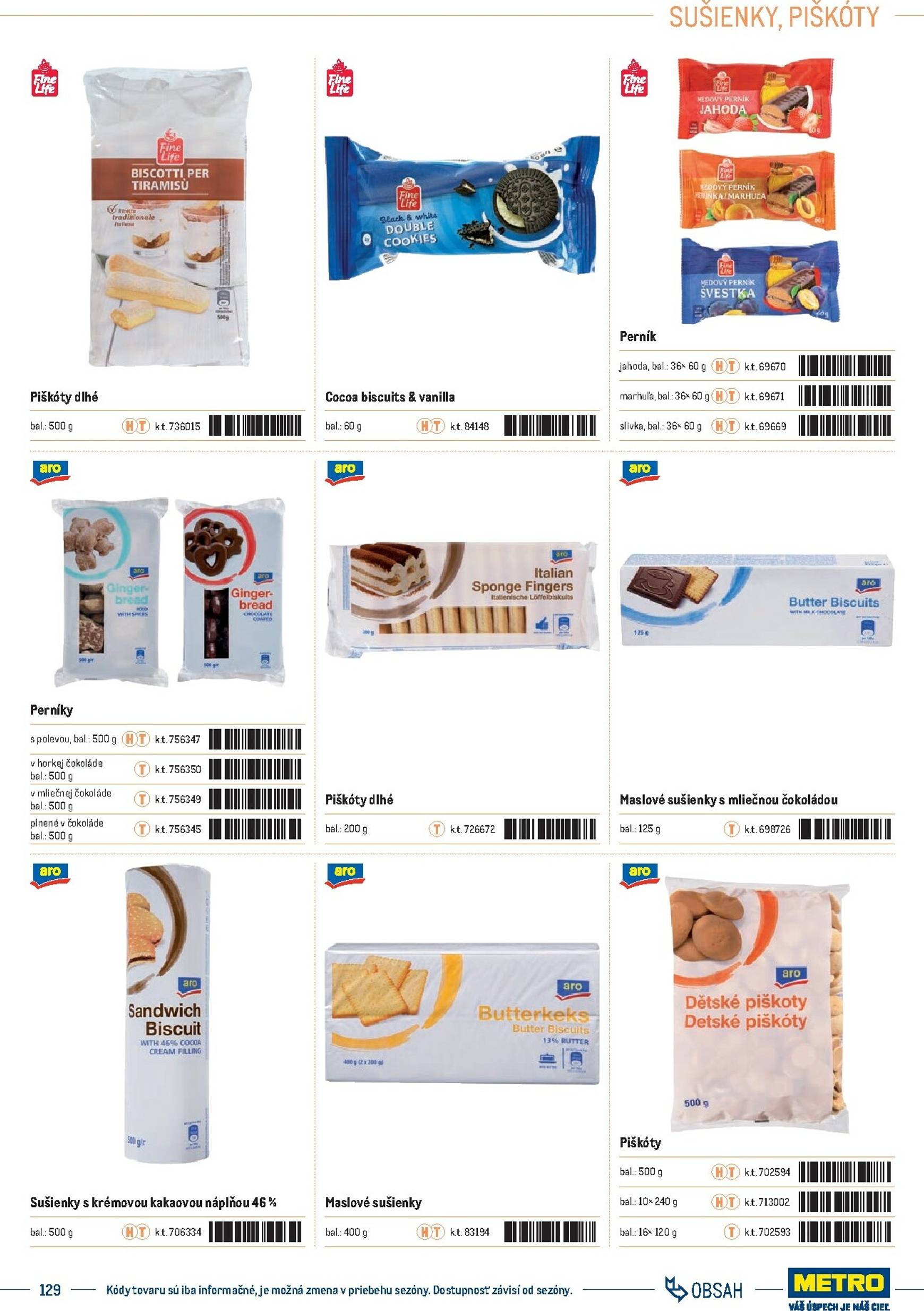 Page 129 of Aktuálny metro leták platný od stredy 01.10 do 31.12