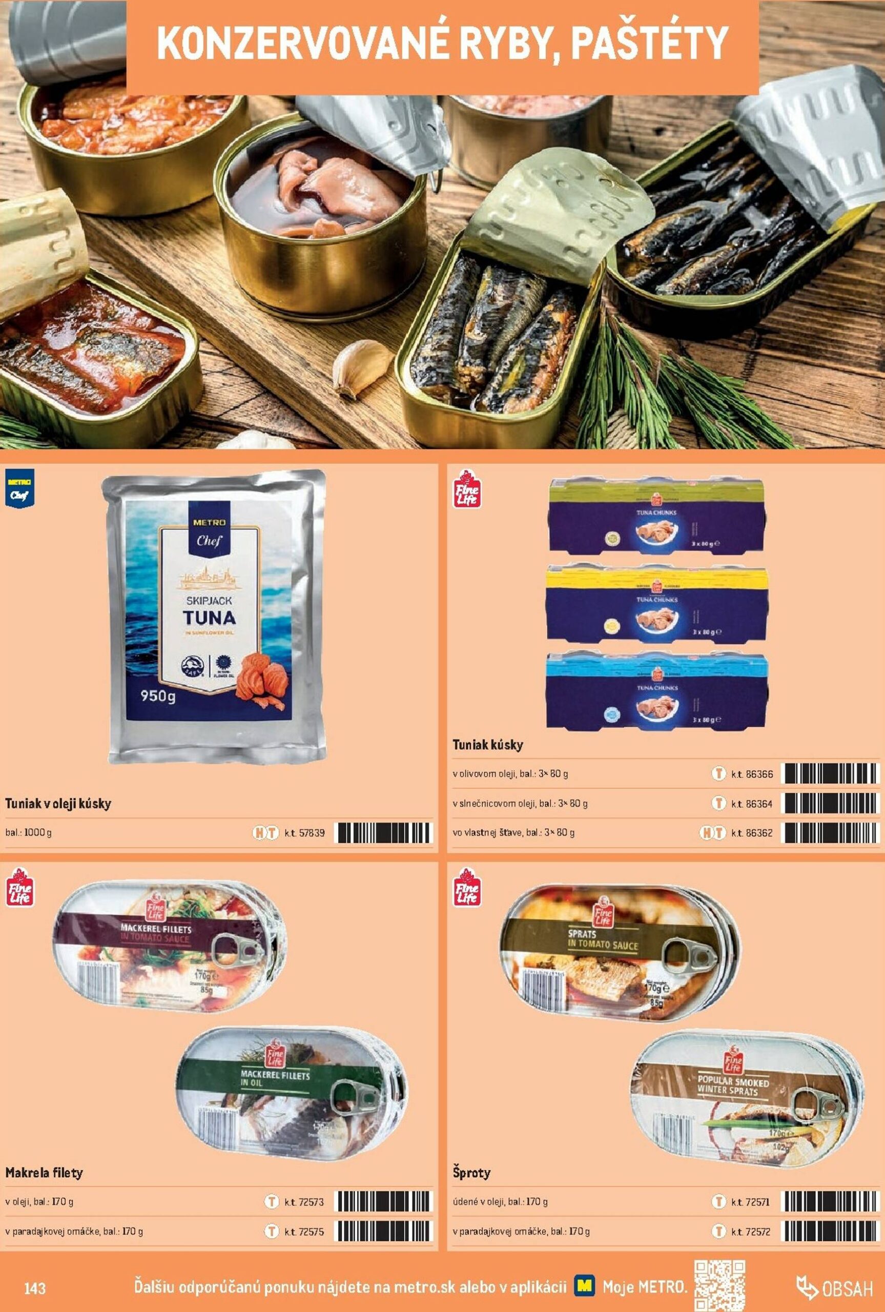 Page 143 of Aktuálny metro leták platný od stredy 01.10 do 31.12