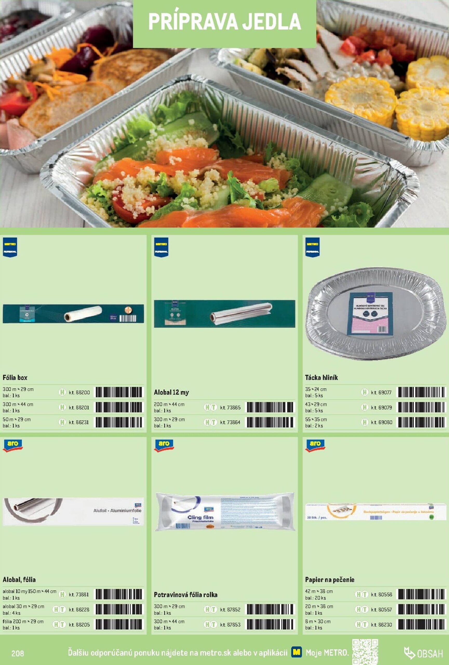 Page 208 of Aktuálny metro leták platný od stredy 01.10 do 31.12