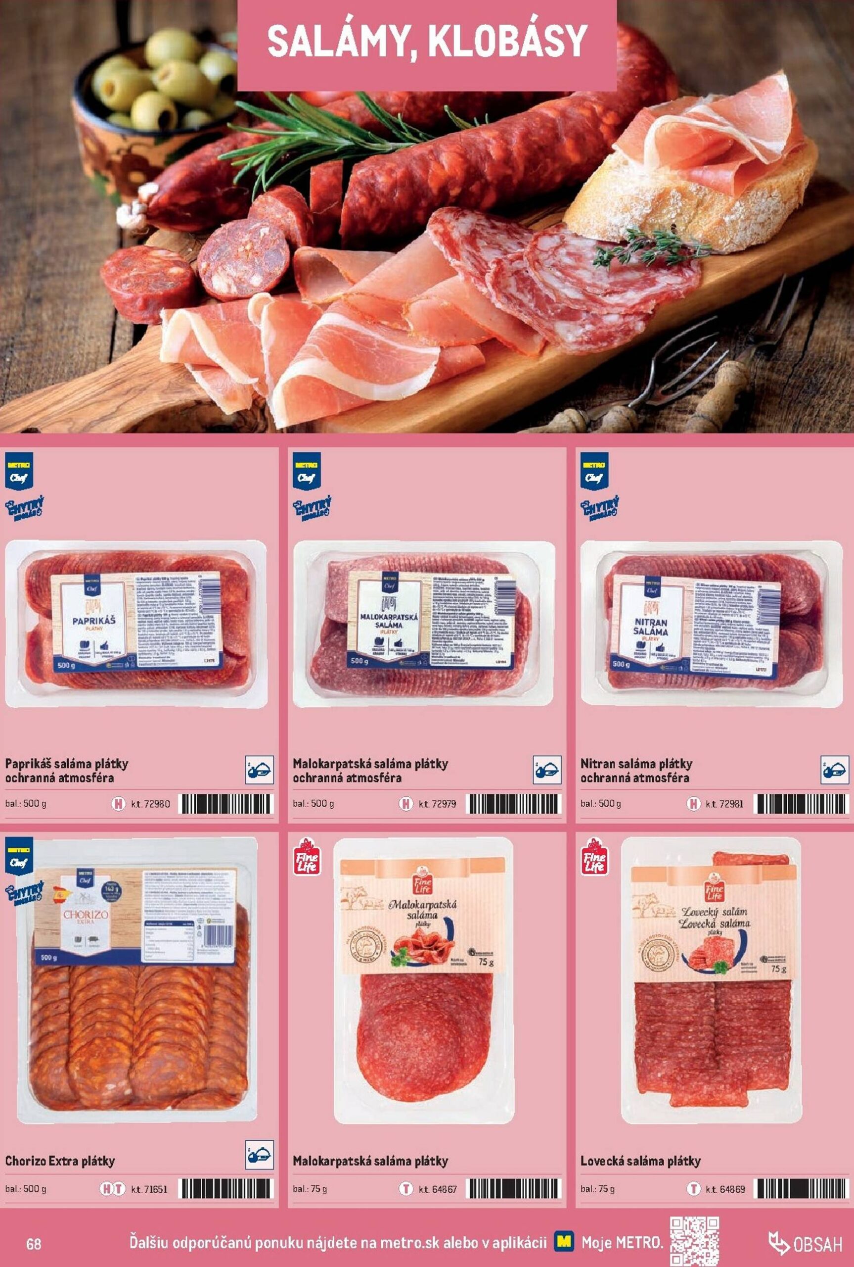 Page 68 of Aktuálny metro leták platný od stredy 01.10 do 31.12