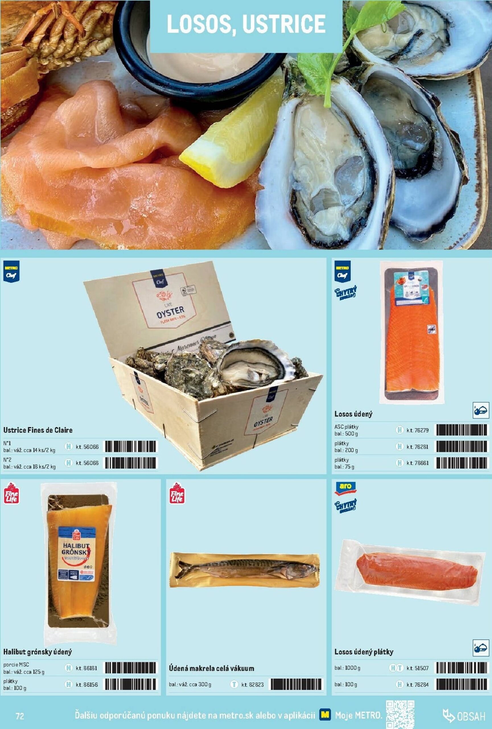 Page 72 of Aktuálny metro leták platný od stredy 01.10 do 31.12