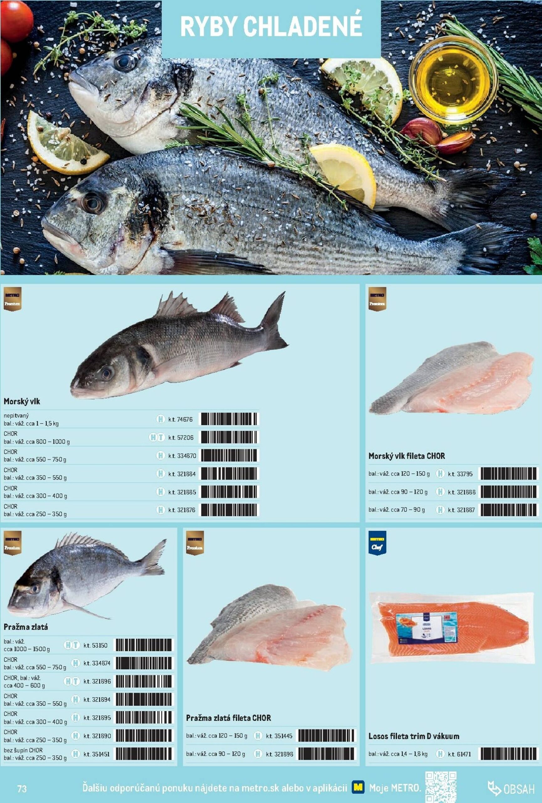 Page 73 of Aktuálny metro leták platný od stredy 01.10 do 31.12