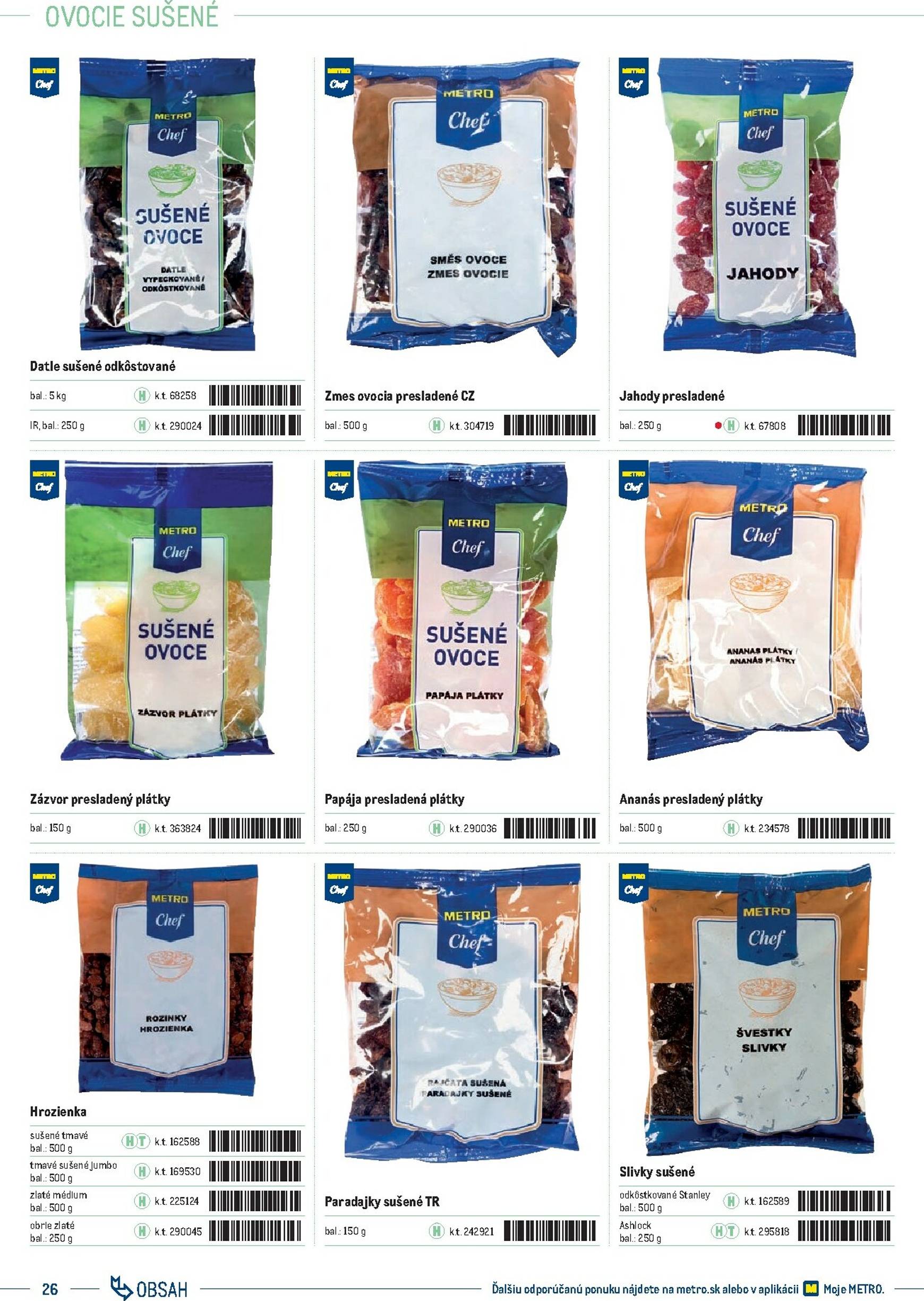 Page 26 of Aktuálny metro leták platný od stredy 01.10 do 31.12