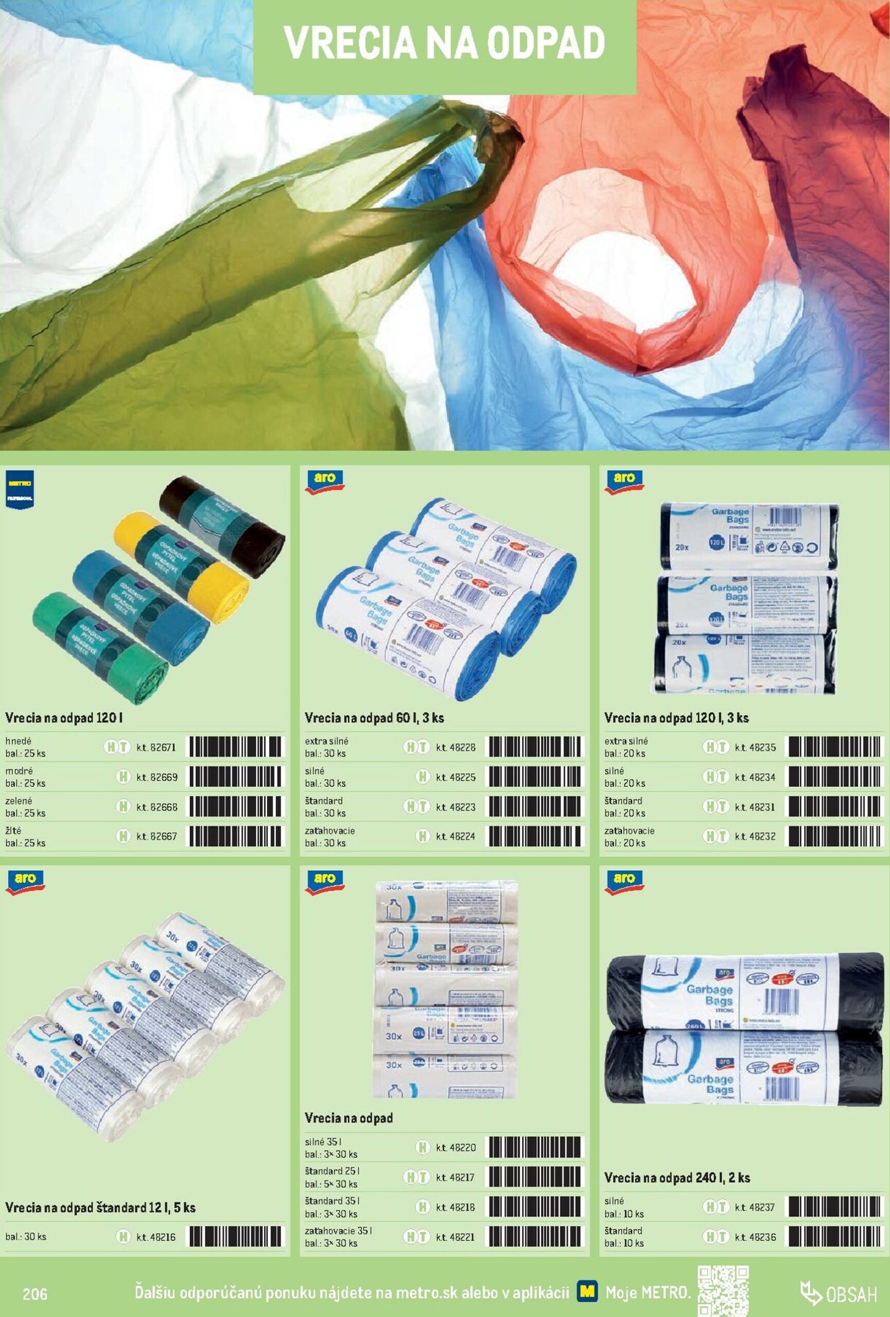 Page 206 of Aktuálny metro leták platný od stredy 01.10 do 31.12