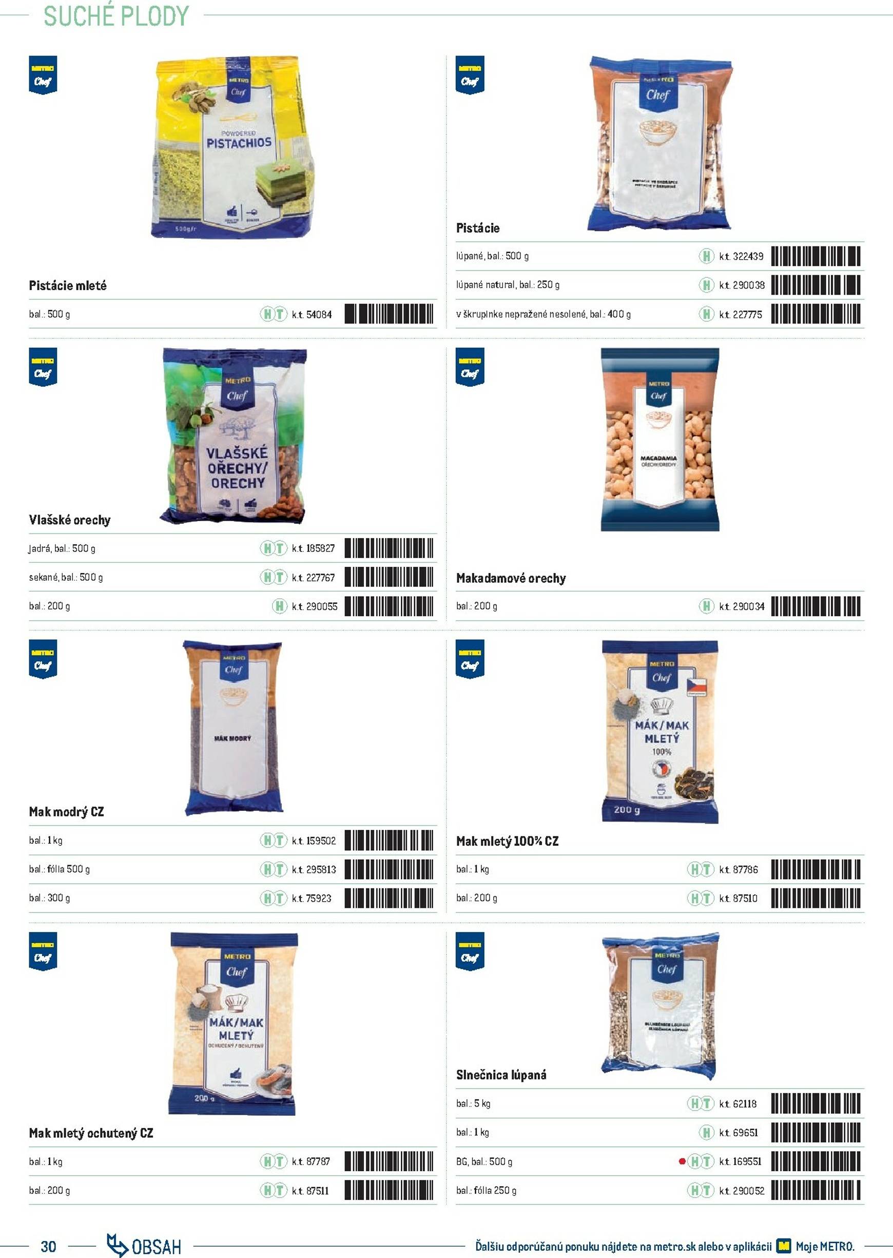 Page 30 of Aktuálny metro leták platný od stredy 01.10 do 31.12