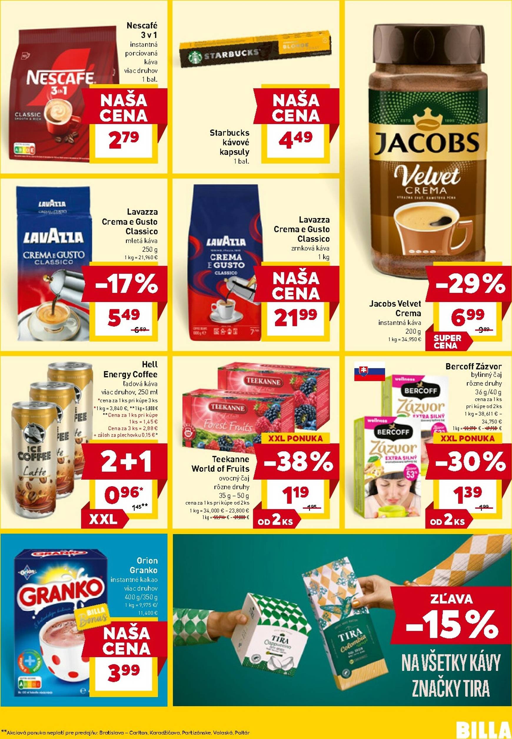 Page 16 of Aktuálny billa leták platný od stredy 22.10 do 28.10