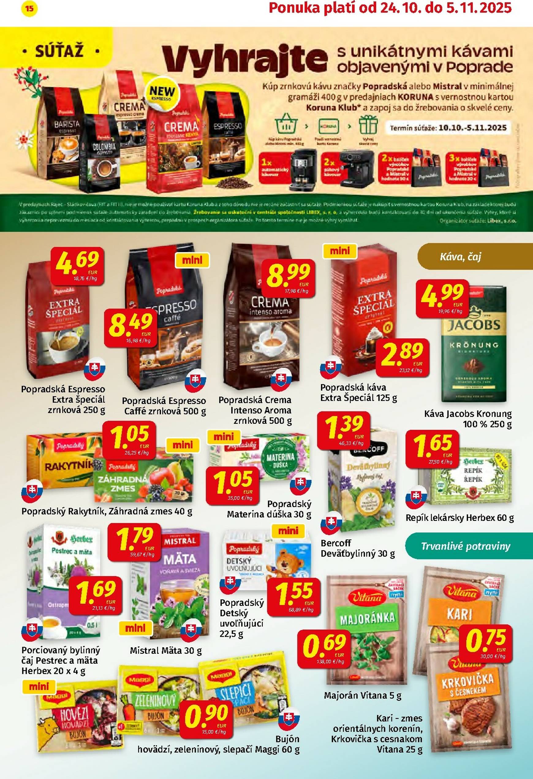 Page 15 of Aktuálny koruna leták platný od piatka 24.10 do 05.11