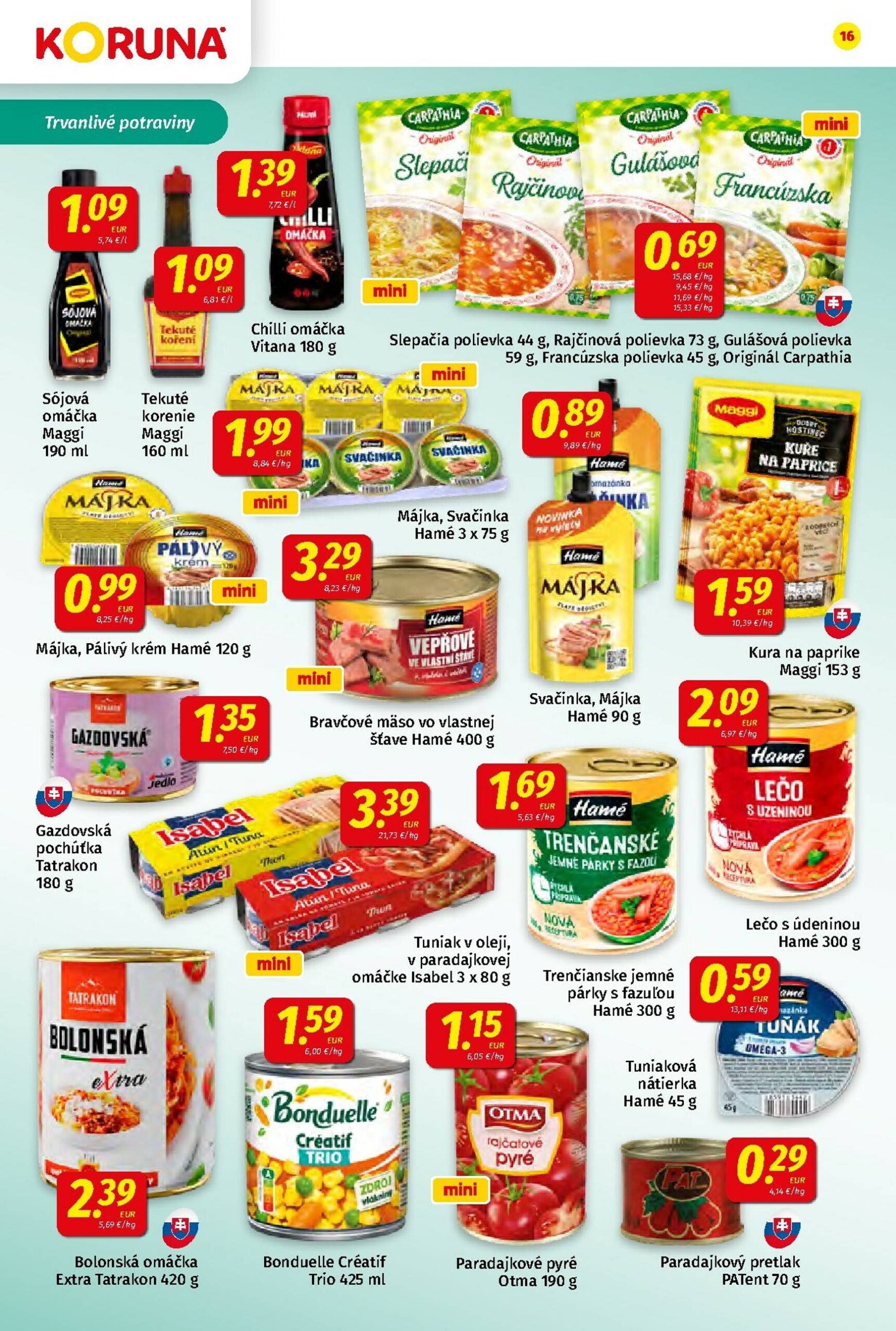 Page 16 of Aktuálny koruna leták platný od piatka 24.10 do 05.11