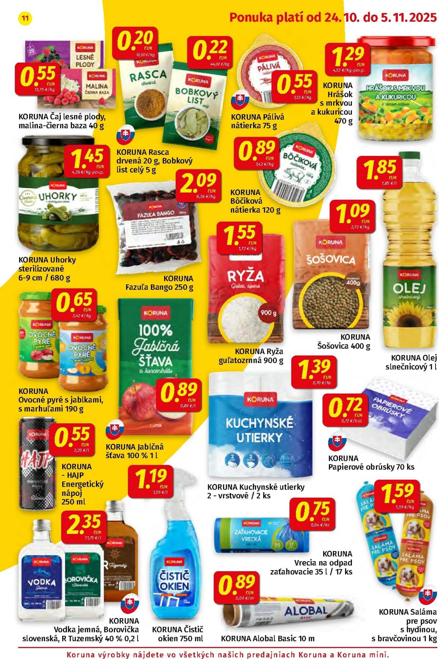 Page 11 of Aktuálny koruna leták platný od piatka 24.10 do 05.11
