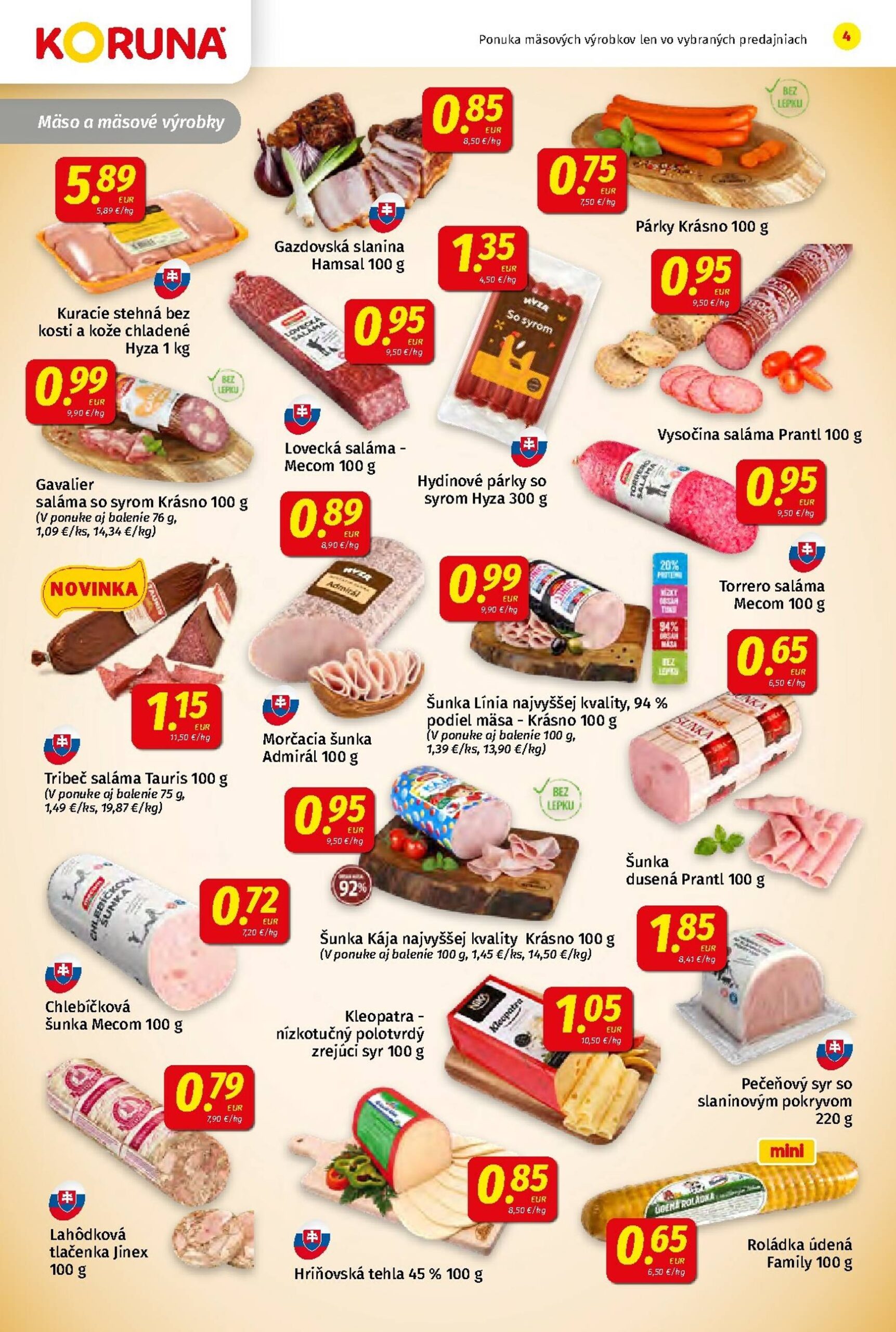 Page 4 of Aktuálny koruna leták platný od piatka 24.10 do 05.11