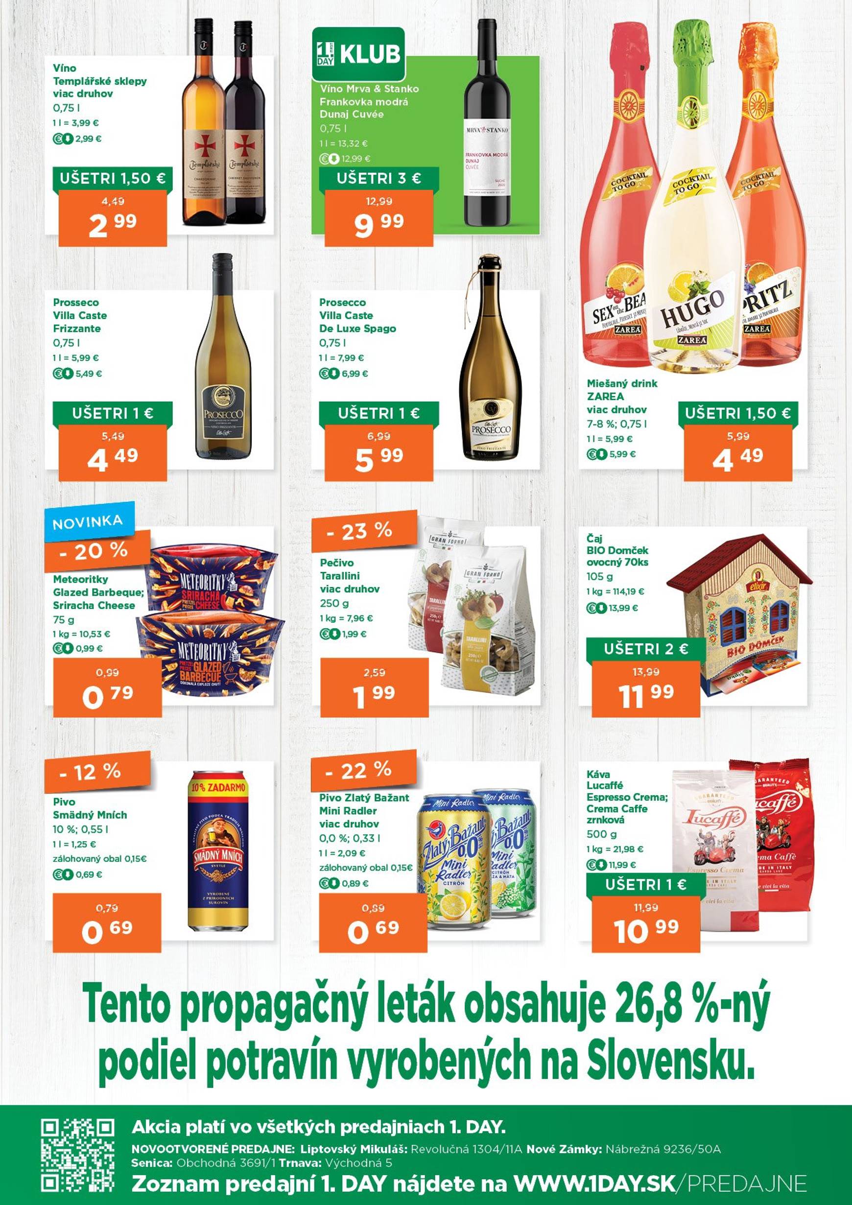 Page 3 of Aktuálny 1day leták platný od štvrtka 23.10 do 05.11