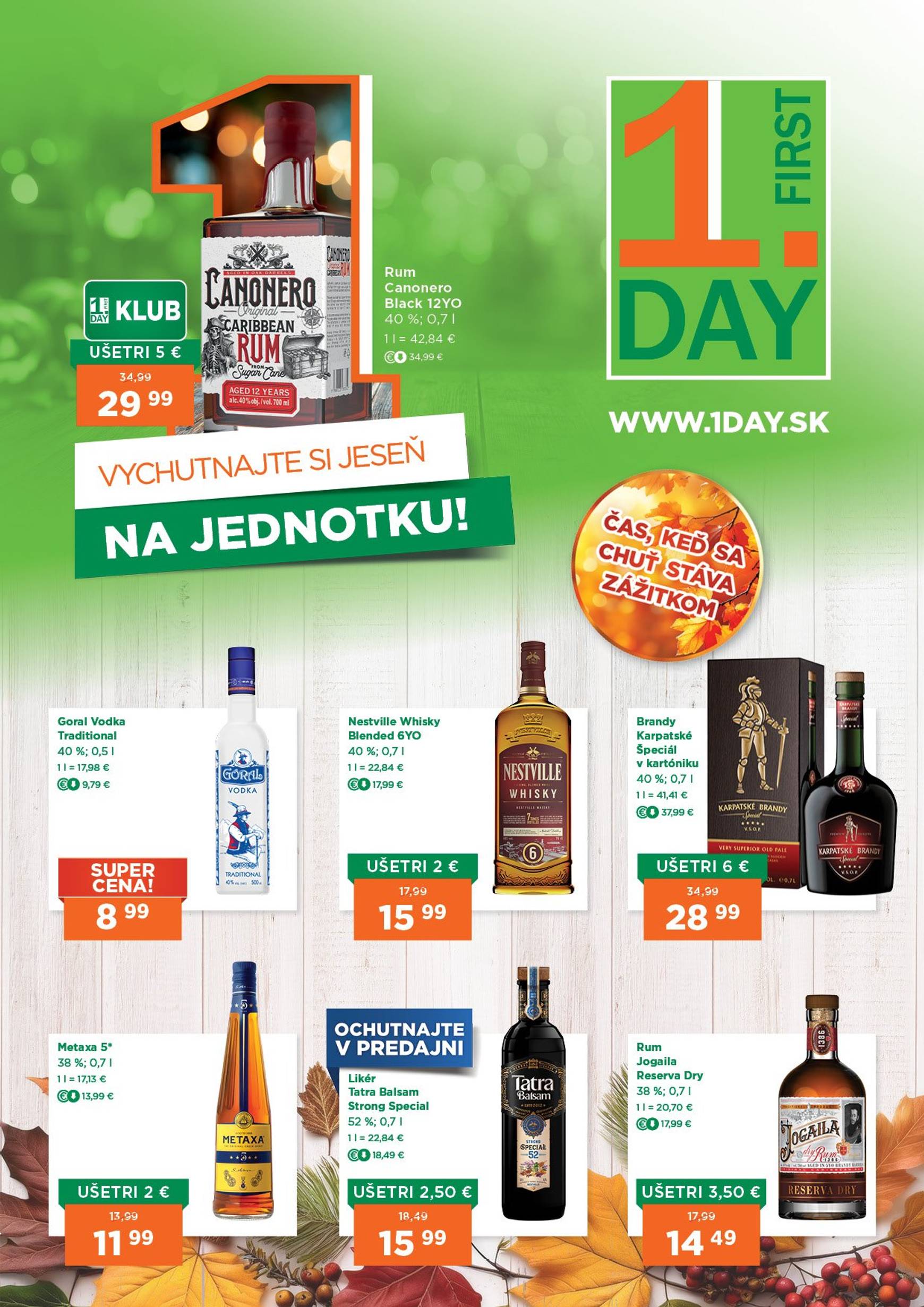 Page 1 of Aktuálny 1day leták platný od štvrtka 23.10 do 05.11