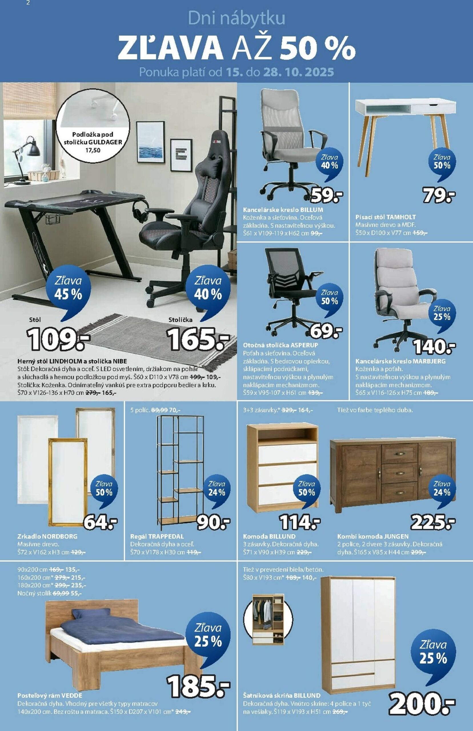 Page 2 of Aktuálny jysk leták platný od stredy 22.10 do 23.11