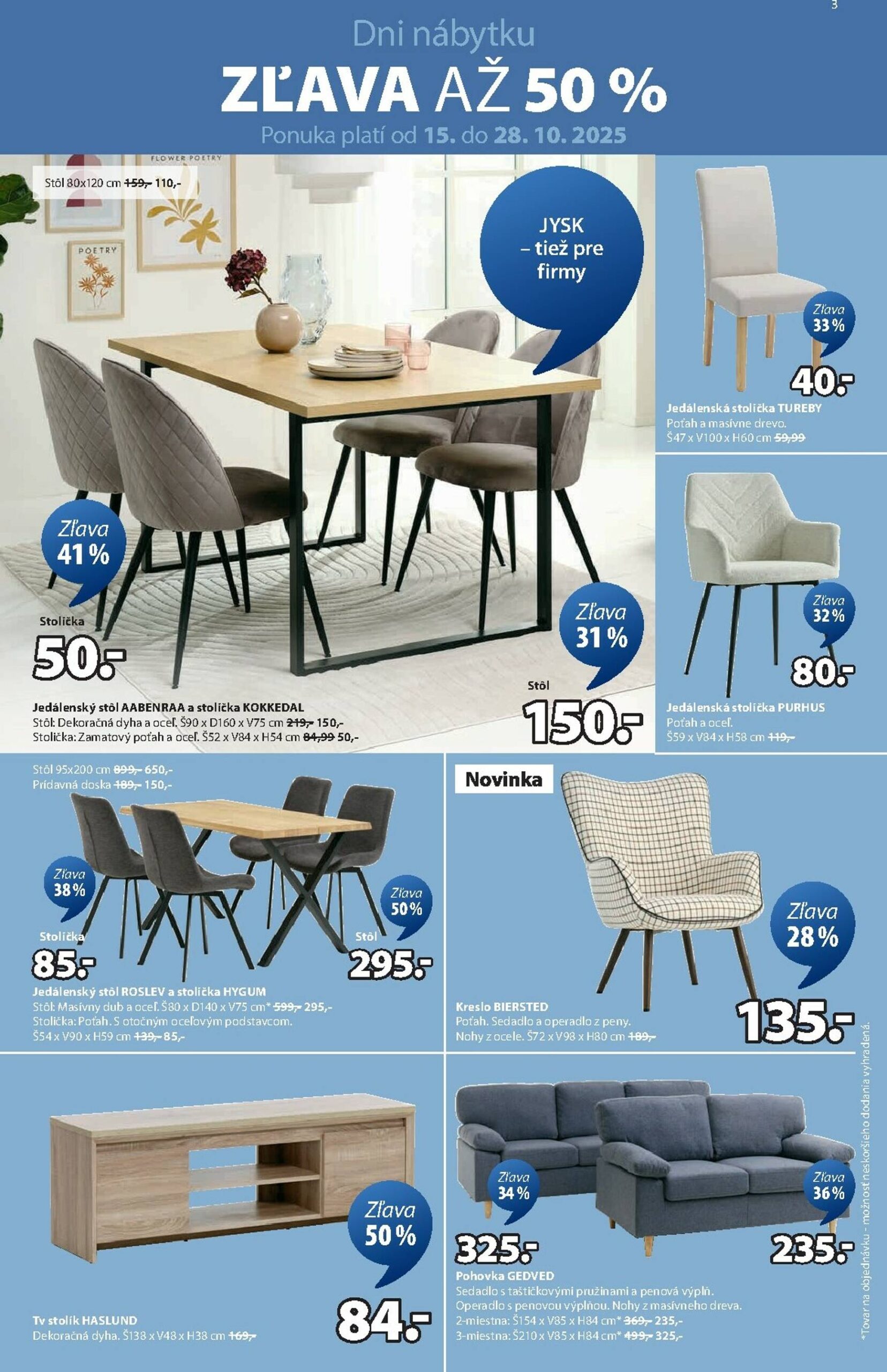 Page 3 of Aktuálny jysk leták platný od stredy 22.10 do 23.11