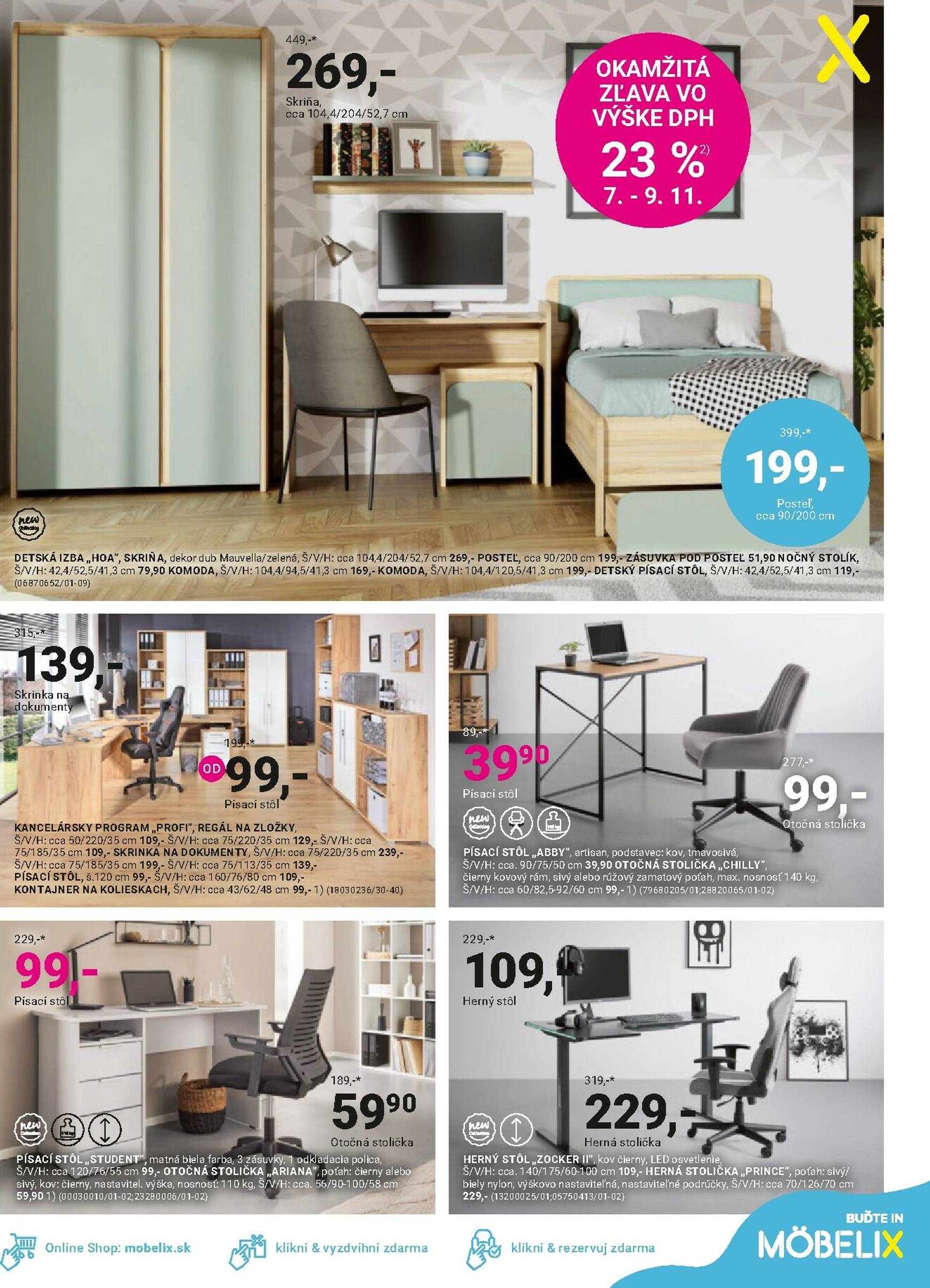 Page 9 of Aktuálny mobelix leták platný od pondelka 27.10 do 09.11