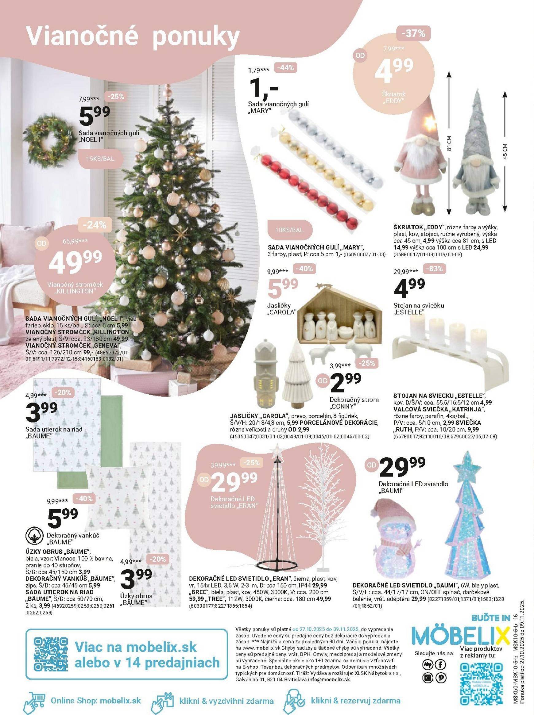 Page 16 of Aktuálny mobelix leták platný od pondelka 27.10 do 09.11