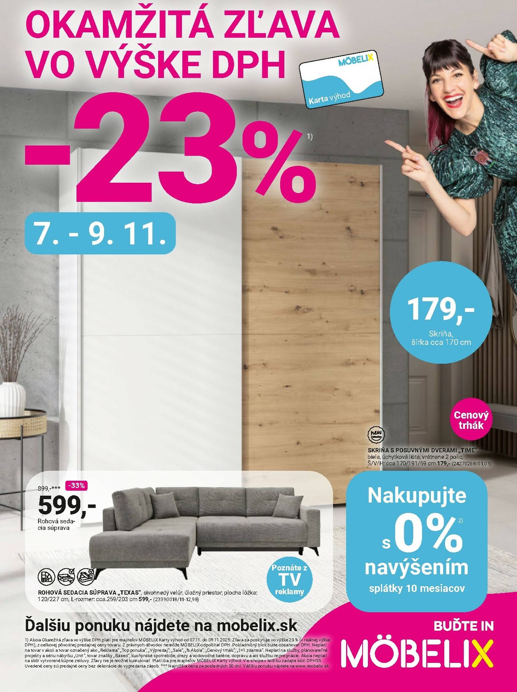 Page 1 of Aktuálny mobelix leták platný od pondelka 27.10 do 09.11