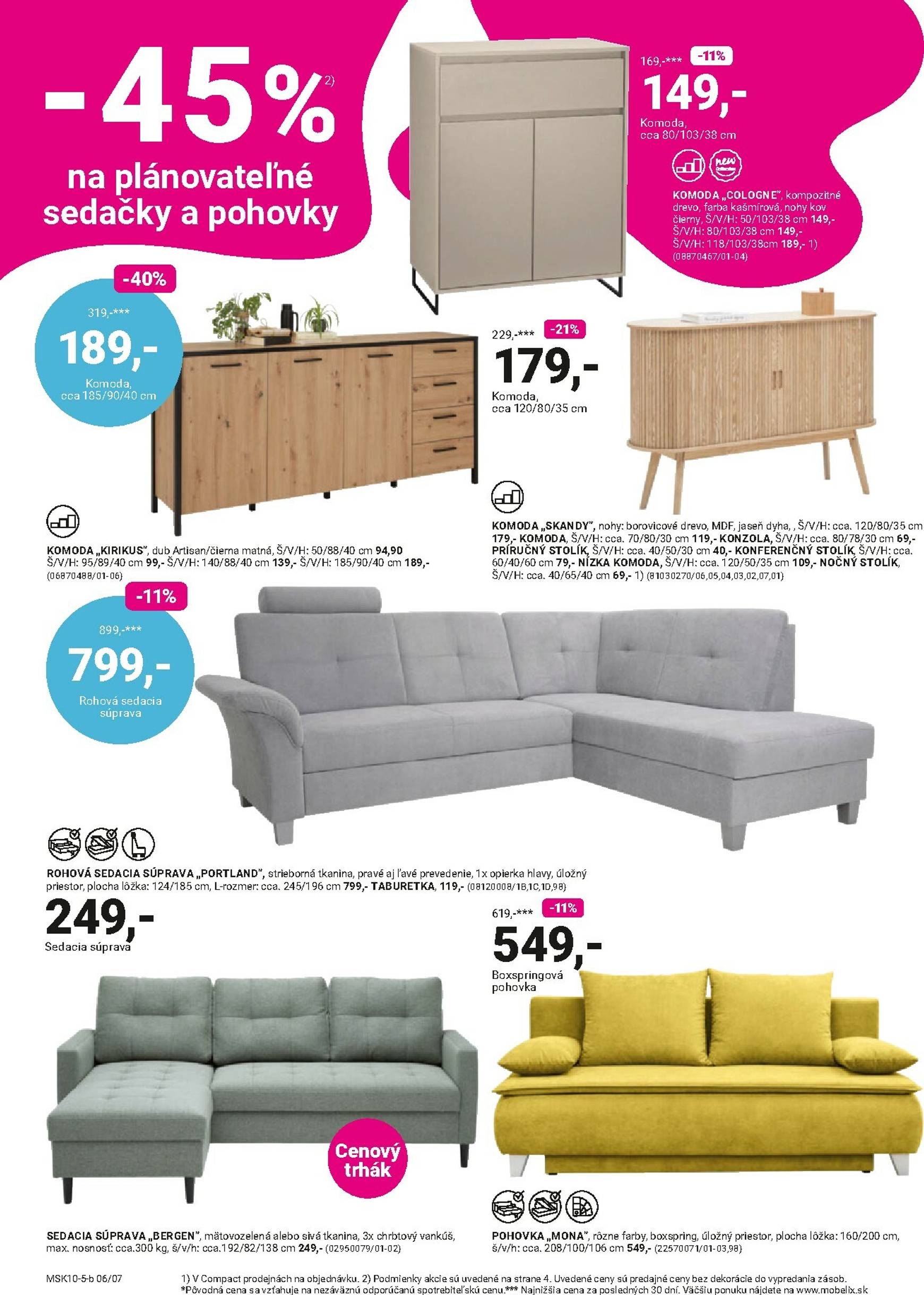Page 6 of Aktuálny mobelix leták platný od pondelka 27.10 do 09.11