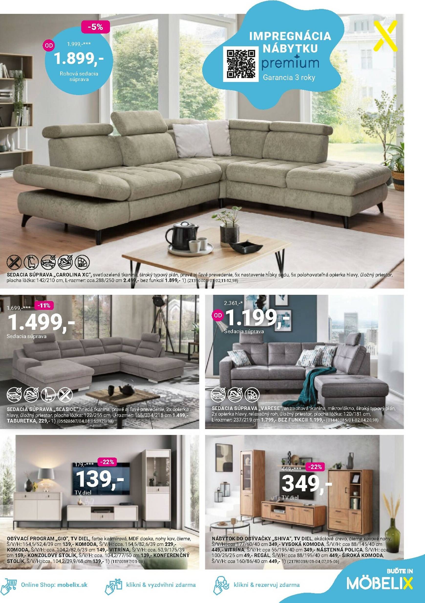 Page 7 of Aktuálny mobelix leták platný od pondelka 27.10 do 09.11