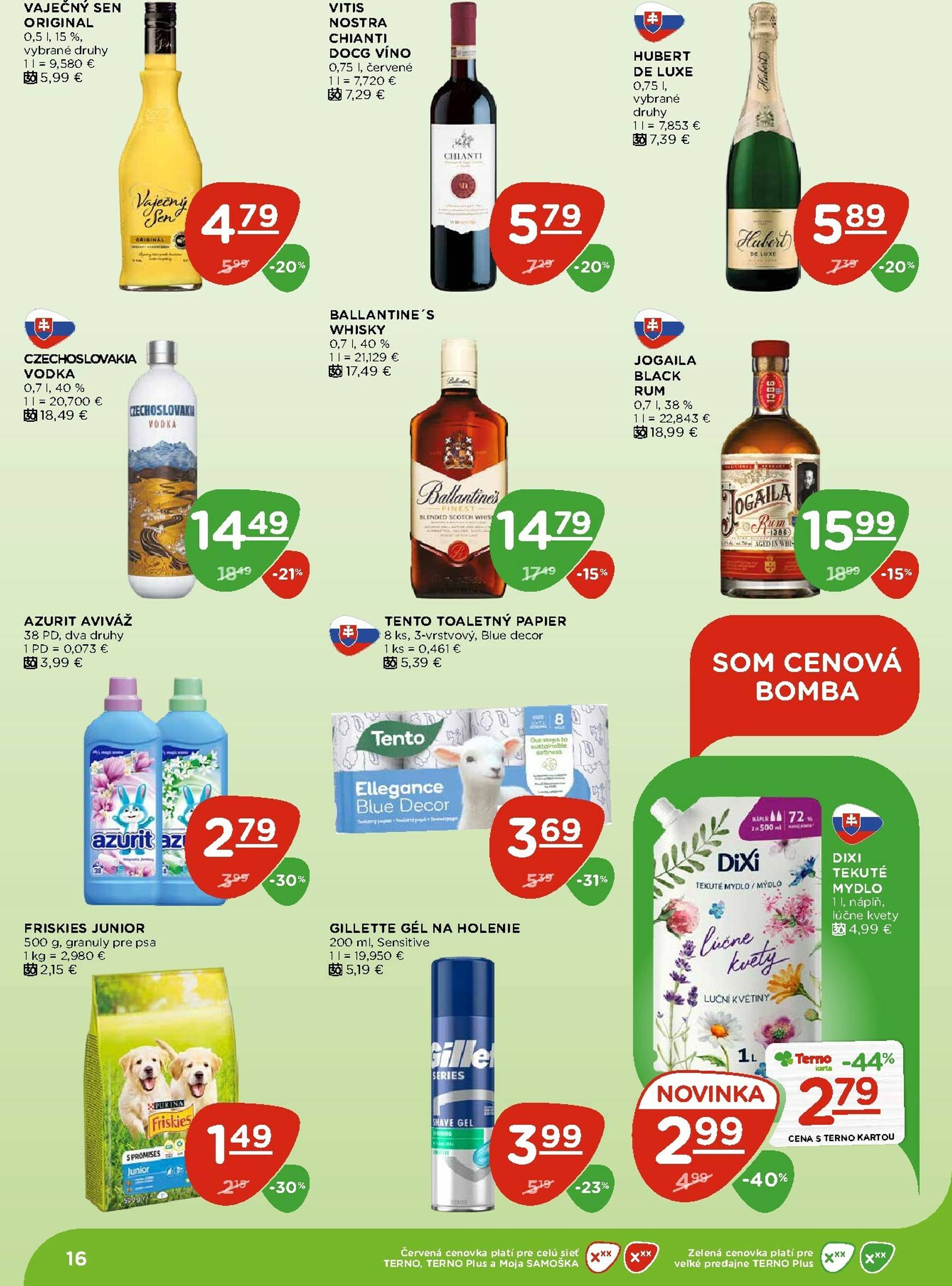 Page 16 of Aktuálny terno leták platný od štvrtka 23.10 do 29.10