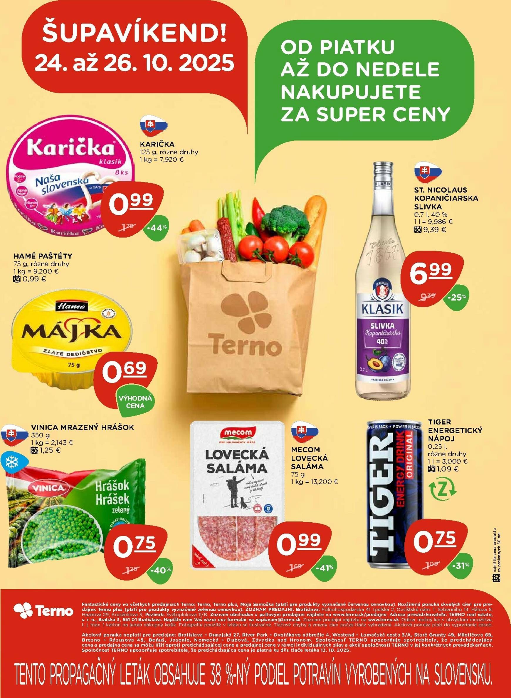 Page 20 of Aktuálny terno leták platný od štvrtka 23.10 do 29.10