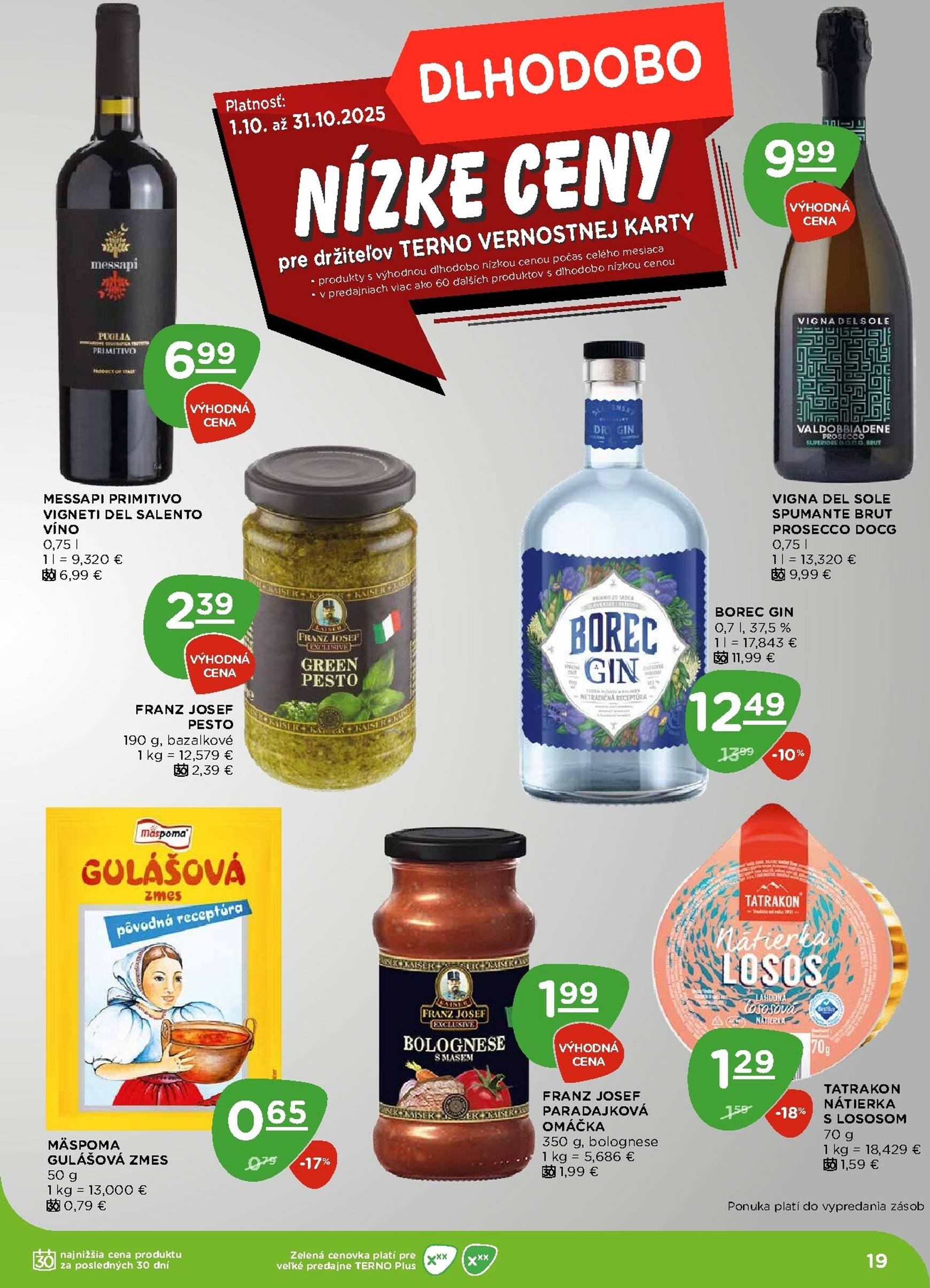 Page 19 of Aktuálny terno leták platný od štvrtka 23.10 do 29.10