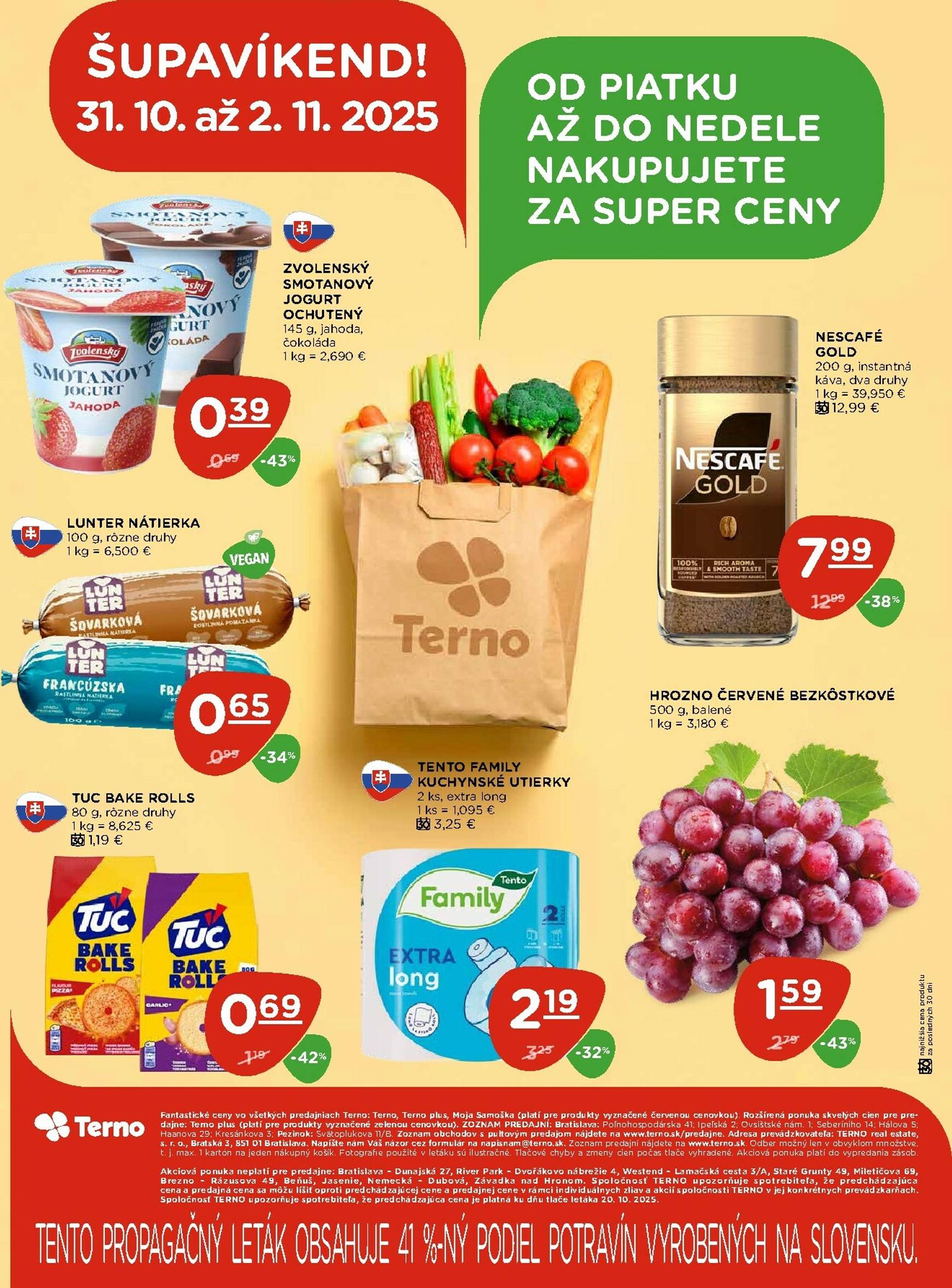 Page 20 of Aktuálny terno leták platný od štvrtka 30.10 do 05.11