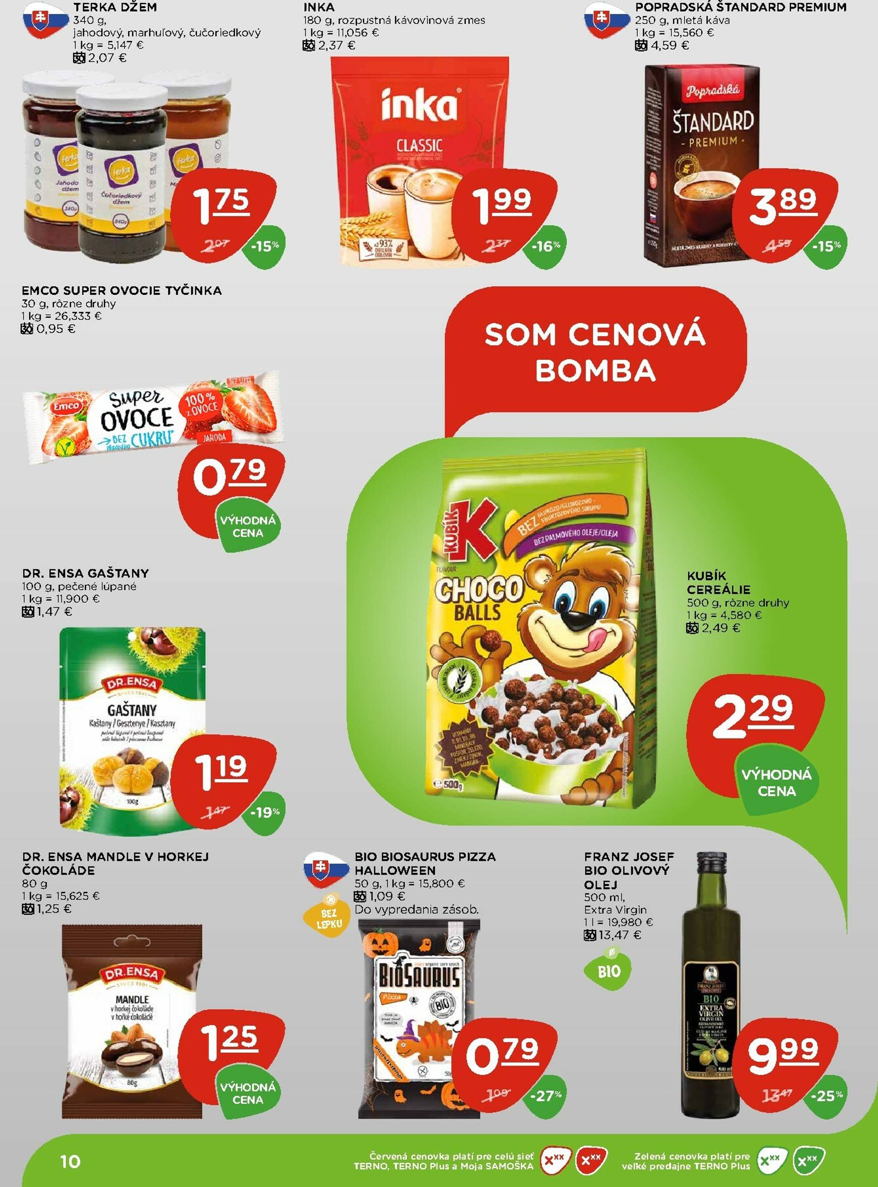 Page 10 of Aktuálny terno leták platný od štvrtka 30.10 do 05.11