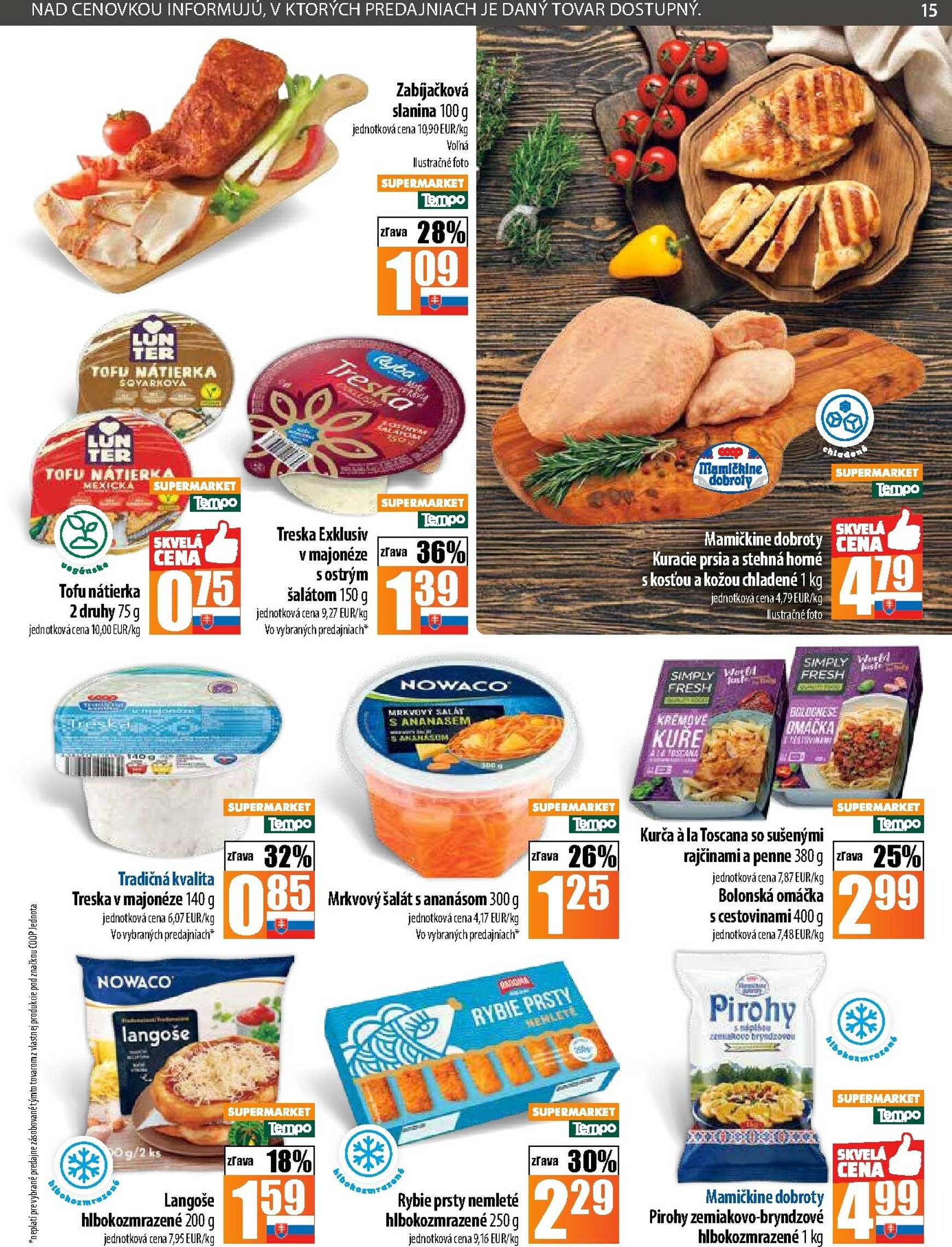 Page 15 of Aktuálny coop-jednota leták platný od štvrtka 30.10 do 05.11