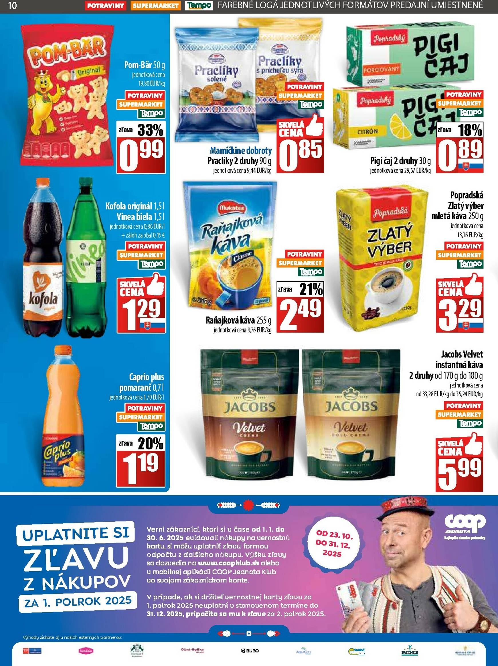 Page 10 of Aktuálny coop-jednota leták platný od štvrtka 30.10 do 05.11