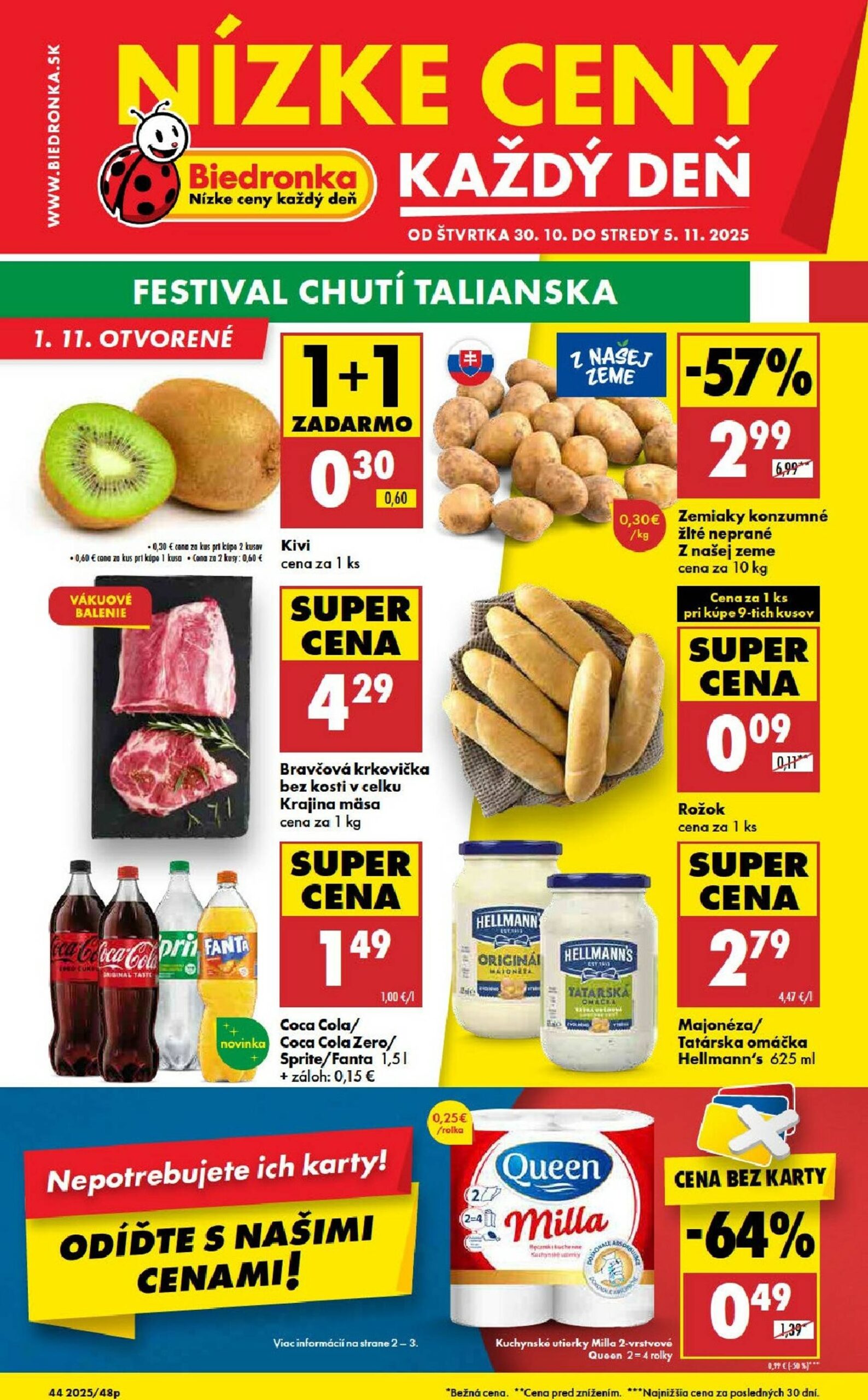 Page 1 of Aktuálny biedronka leták platný od štvrtka 30.10 do 05.11