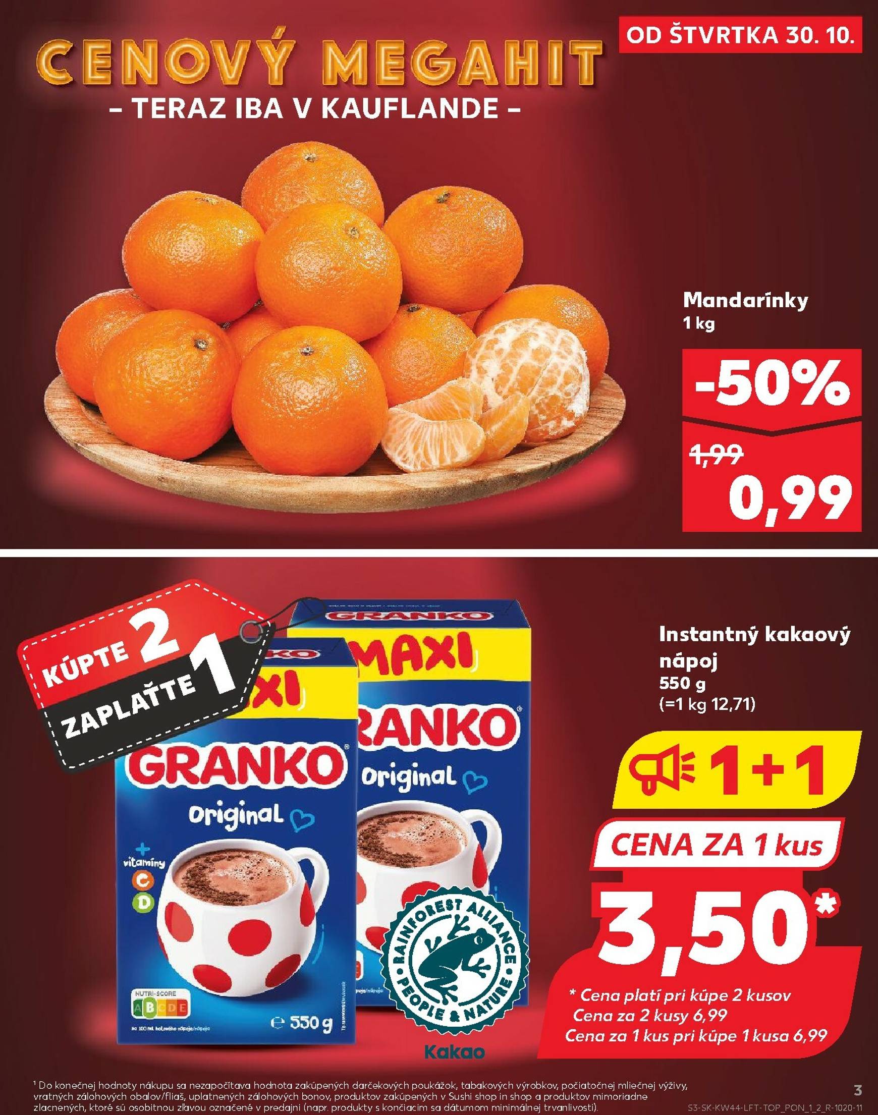 Page 3 of Aktuálny kaufland leták platný od štvrtka 30.10 do 05.11