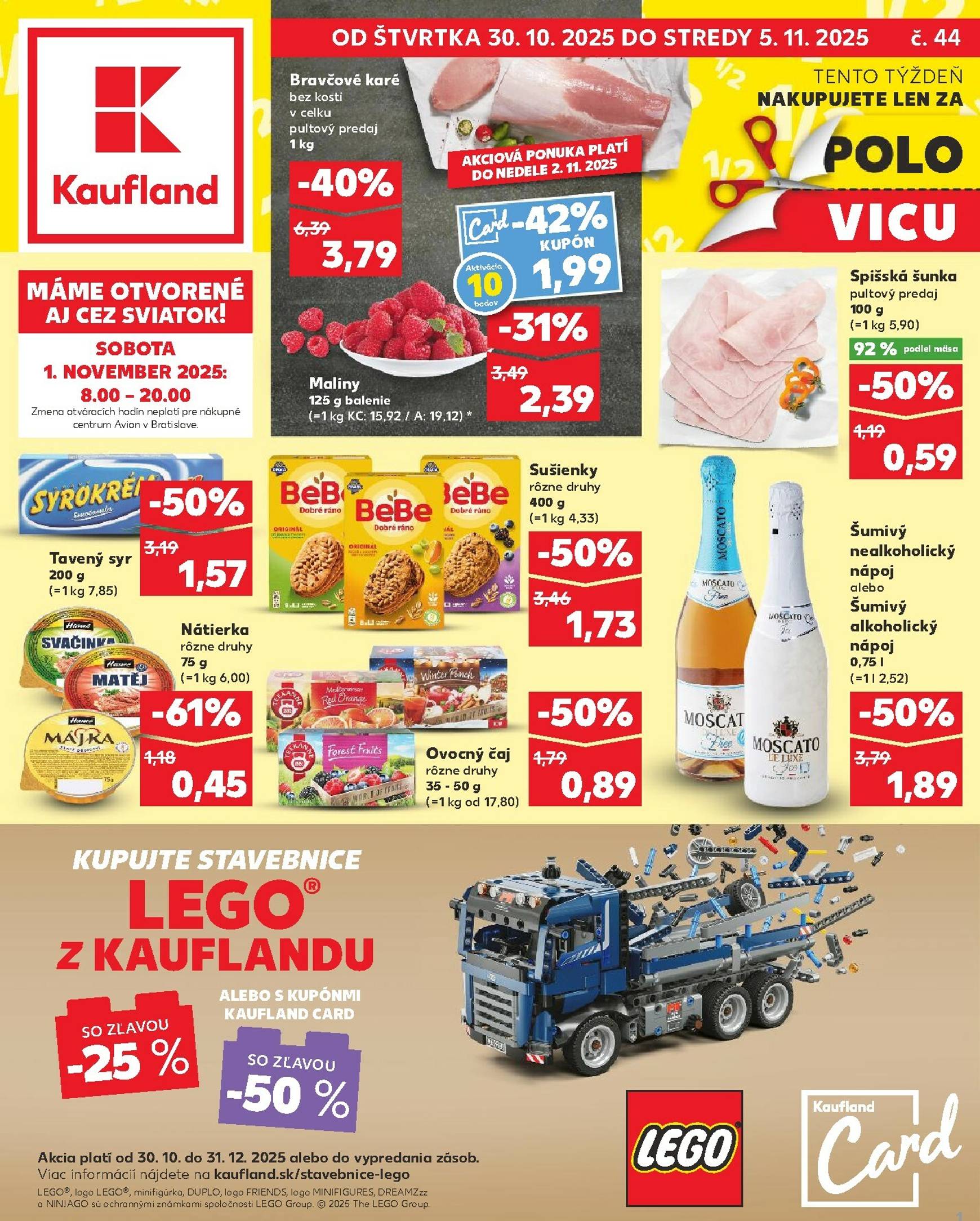 Page 1 of Aktuálny kaufland leták platný od štvrtka 30.10 do 05.11