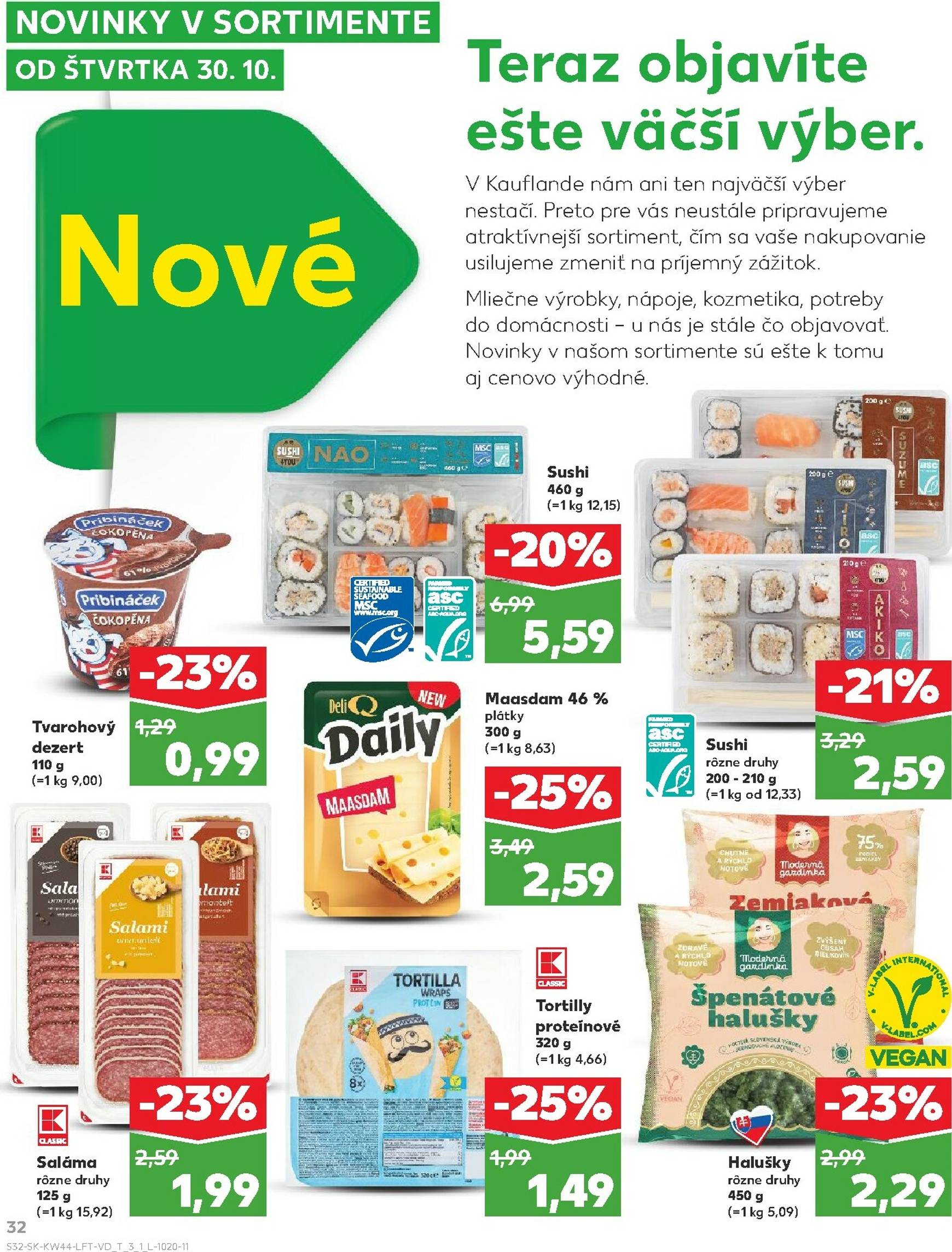 Page 32 of Aktuálny kaufland leták platný od štvrtka 30.10 do 05.11