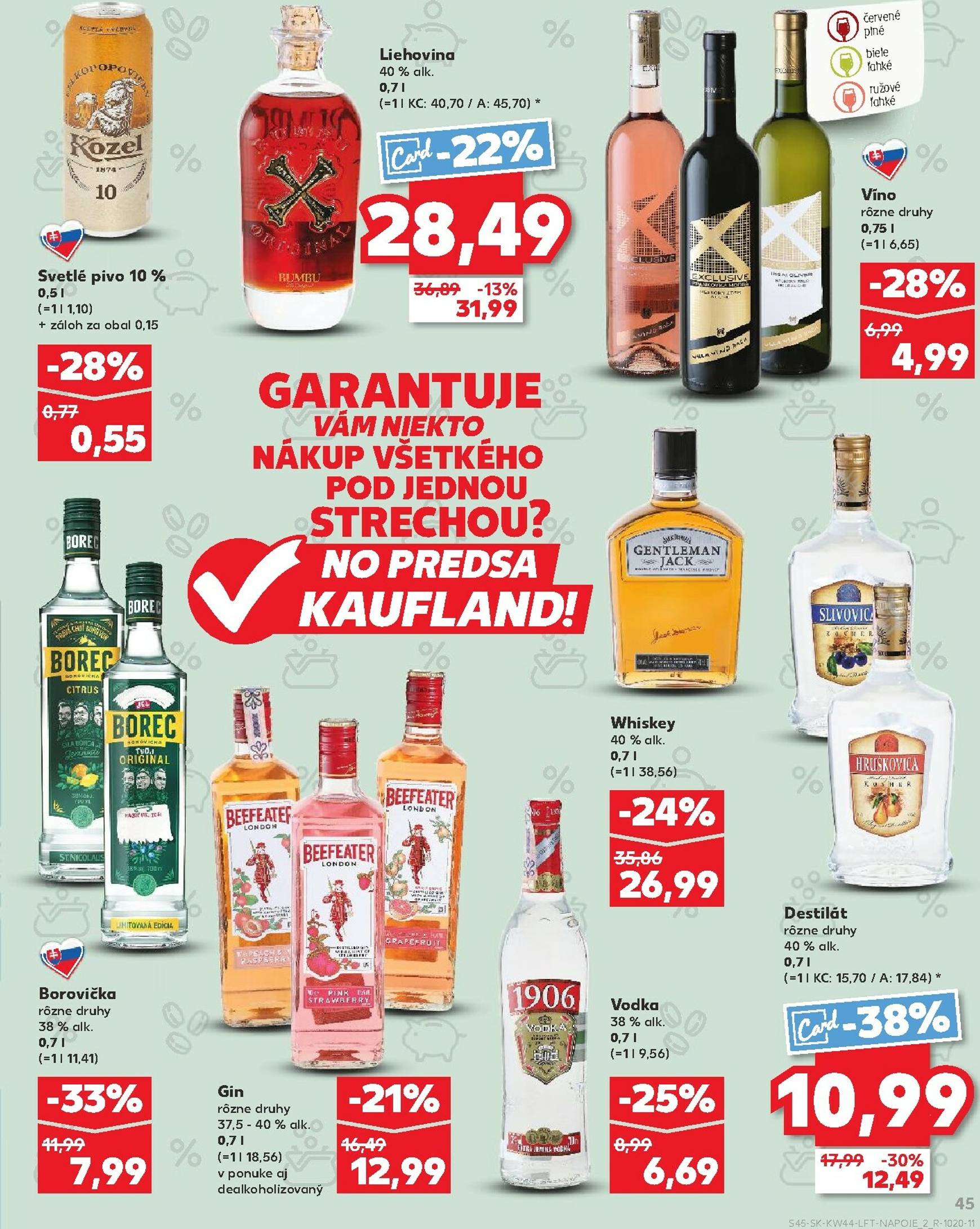 Page 45 of Aktuálny kaufland leták platný od štvrtka 30.10 do 05.11