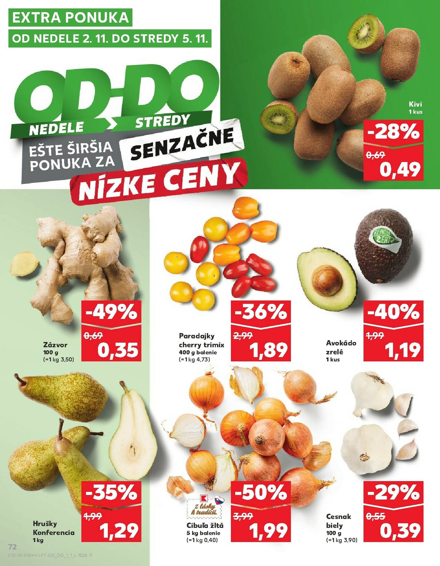 Page 72 of Aktuálny kaufland leták platný od štvrtka 30.10 do 05.11