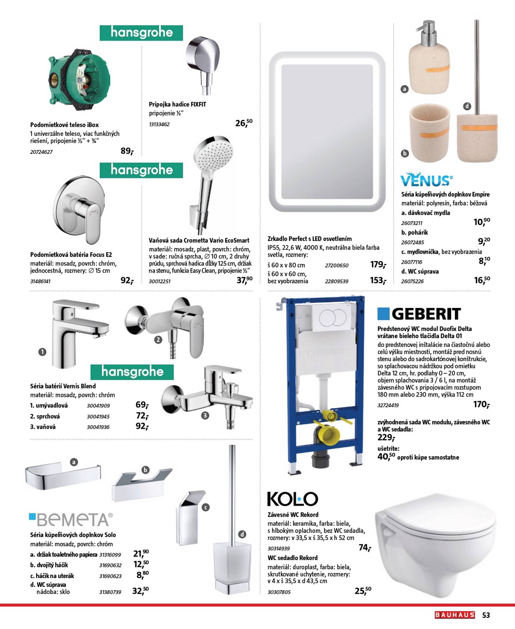 Page 53 of Aktuálny bauhaus leták platný od piatka 30.10 do 30.03