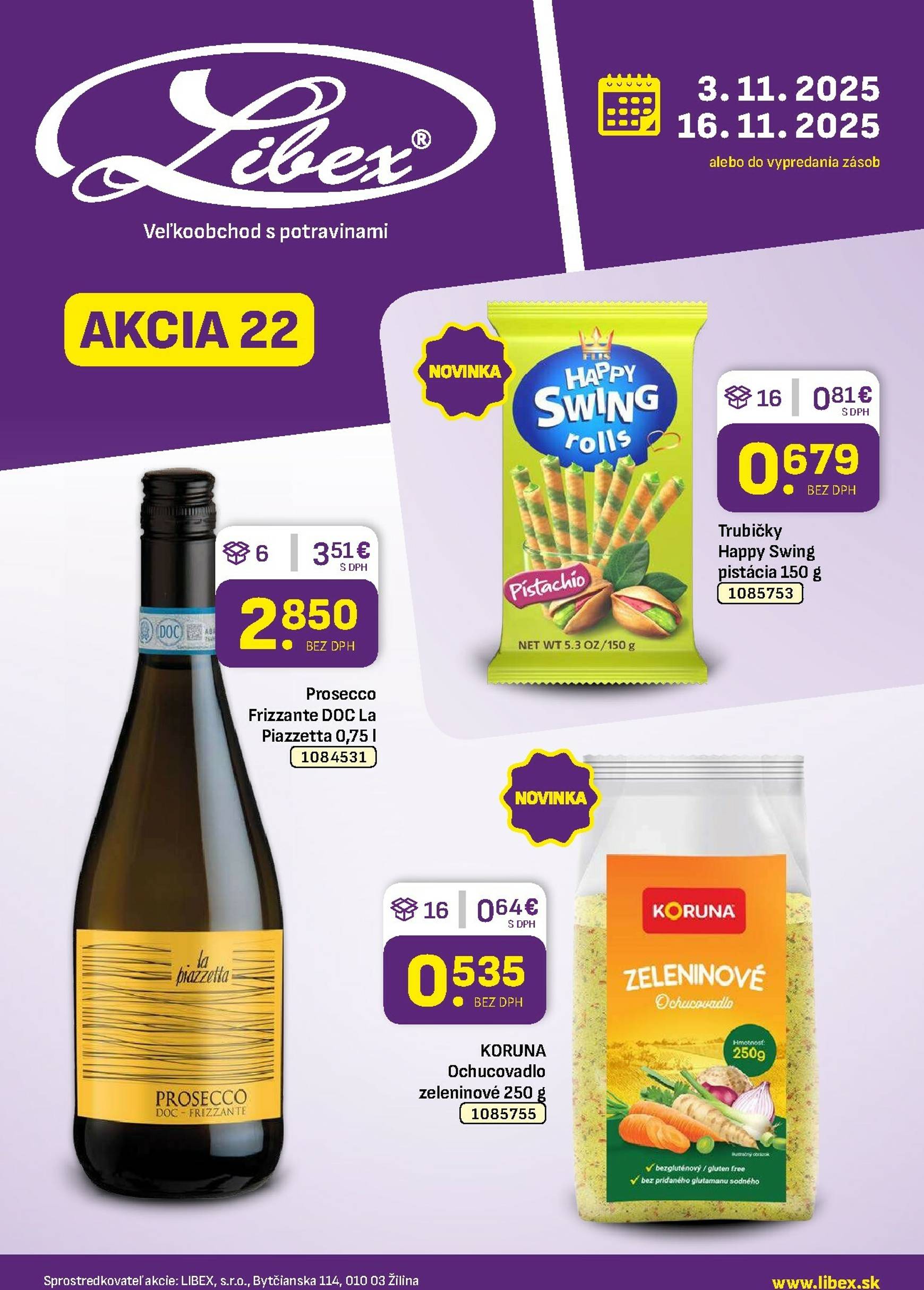 Page 1 of Aktuálny libex leták platný od pondelka 03.11 do 16.11