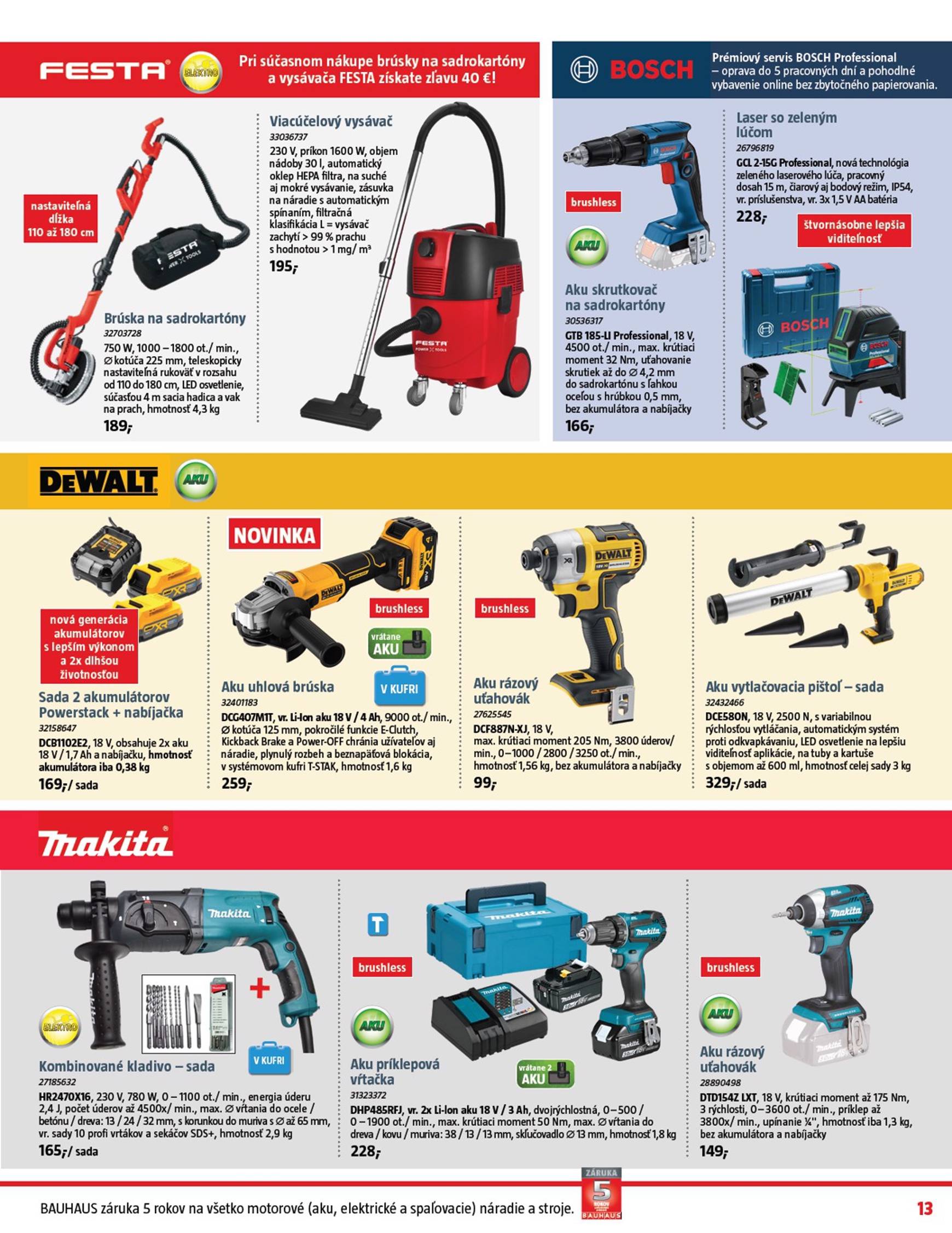 Page 13 of Aktuálny bauhaus leták platný od pondelka 06.10 do 02.11